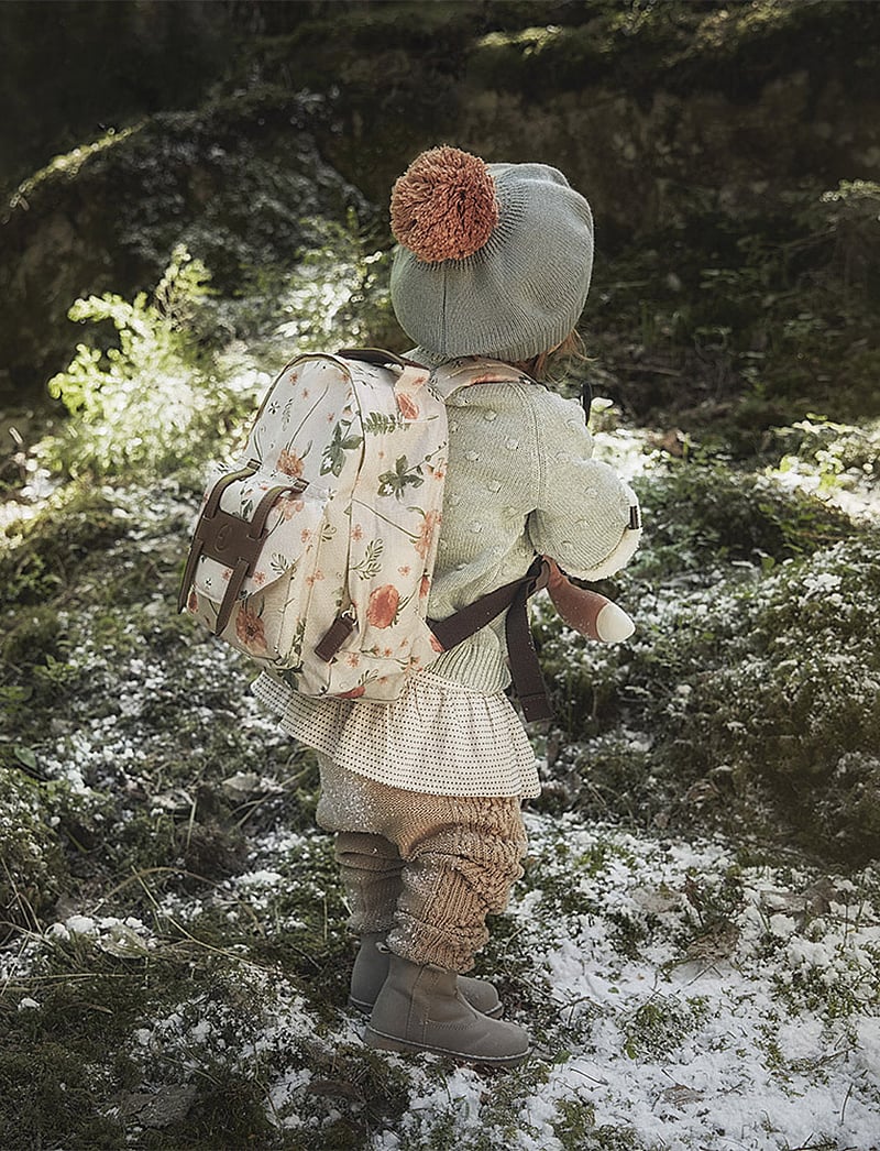 Elodie Details - BackPack MINI - Meadow Blossom - seljakotid - beige/pink/green - 0