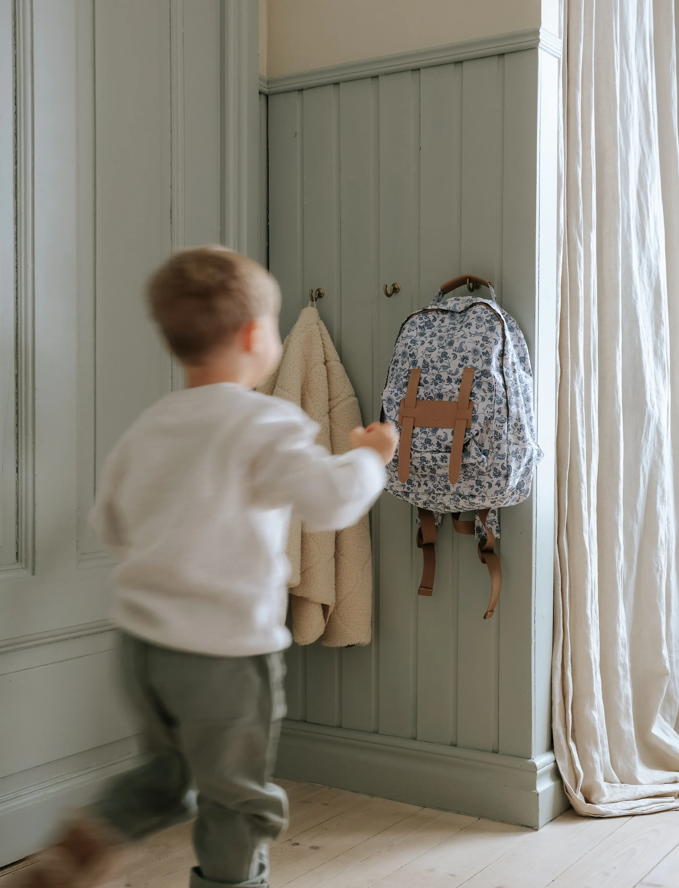 Elodie Details Backpack Midi Garden Leo Toile, One Size, Blue, Tasker > Rygsække, Børn