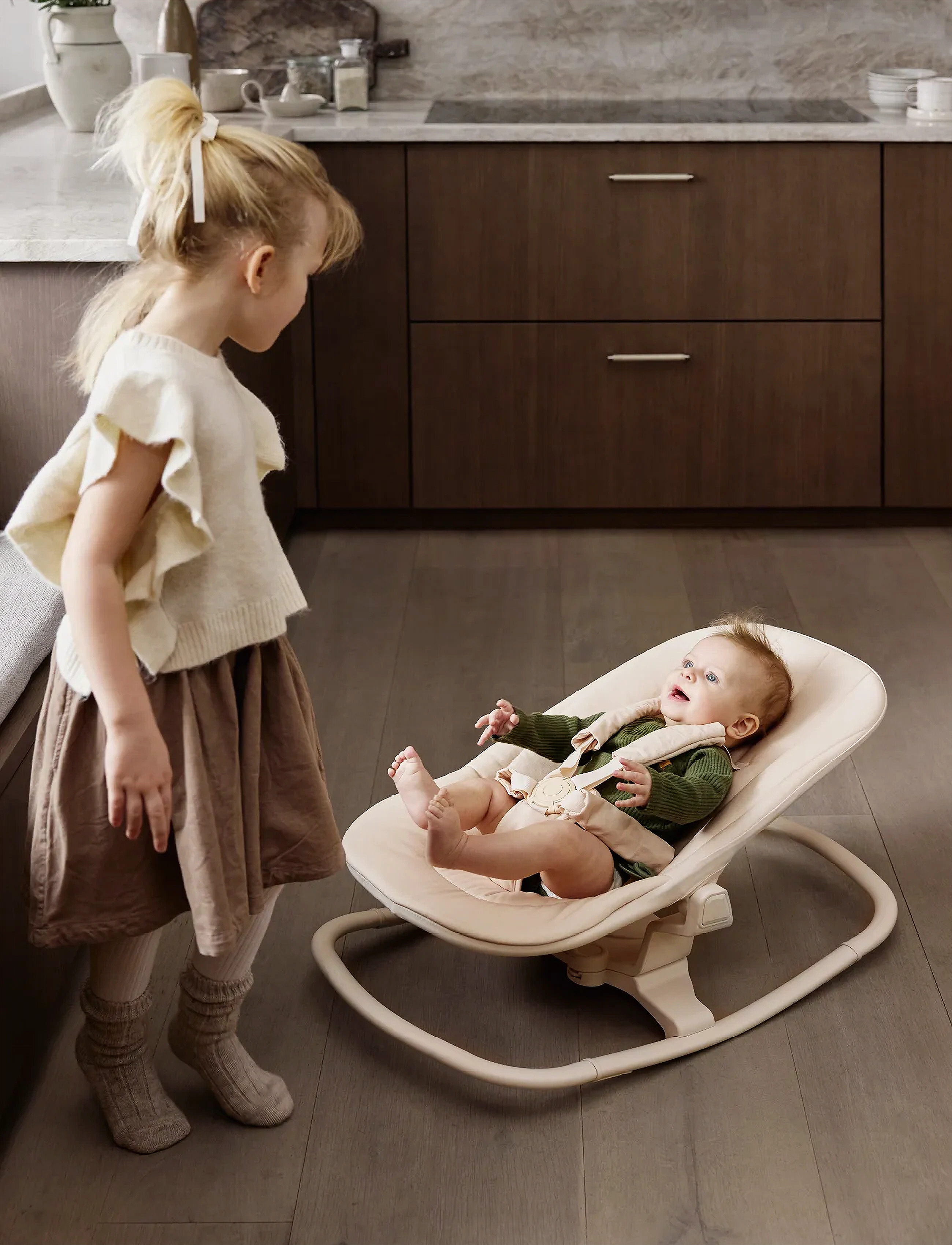 Elodie Details Grace Bouncer Base Powder Pink, One Size, Pink, Baby Og Graviditet > Baby Chairs & Accessories, Børn