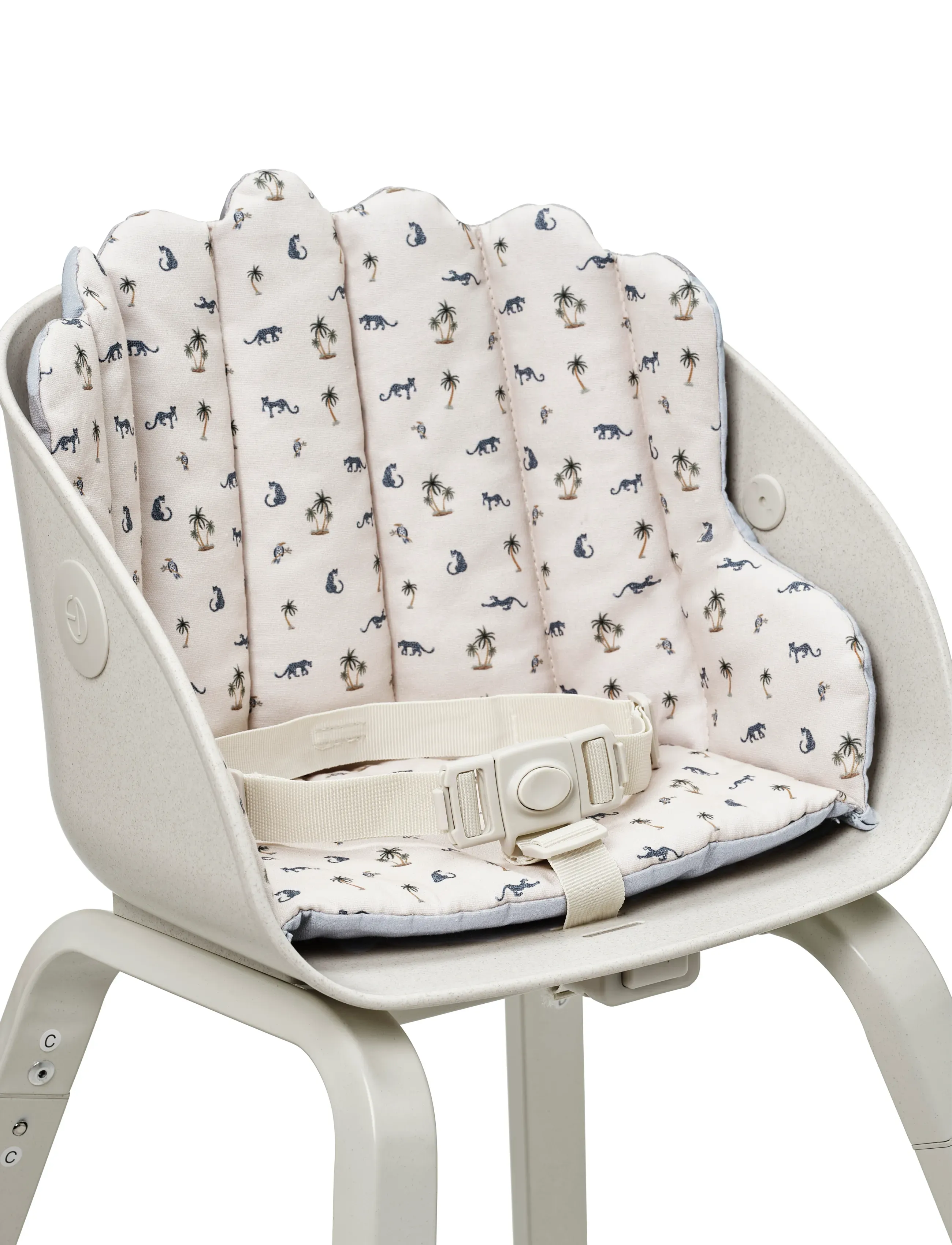 Elodie Details Grace Seat Cushion Garden Leo's Resort, Bølget Siddehynde, Cream, Str: ONE SIZE