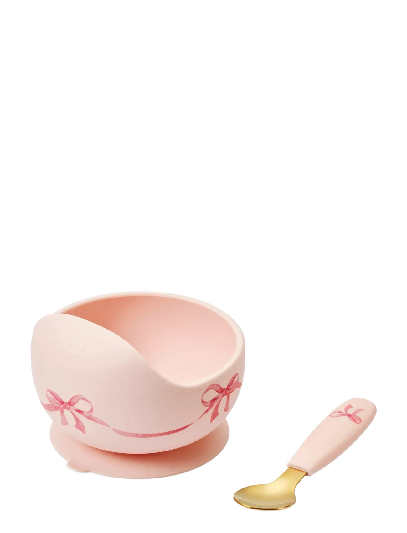 Elodie Details Silicone Bowl Set Rosy Bow - App deal - ROSY BOW / pink/rose