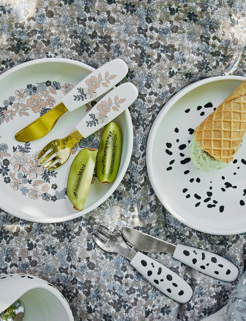 Elodie Details - Silicone Plate Set - Blue Garden Light - zestawy obiadowe - blue garden light - 1