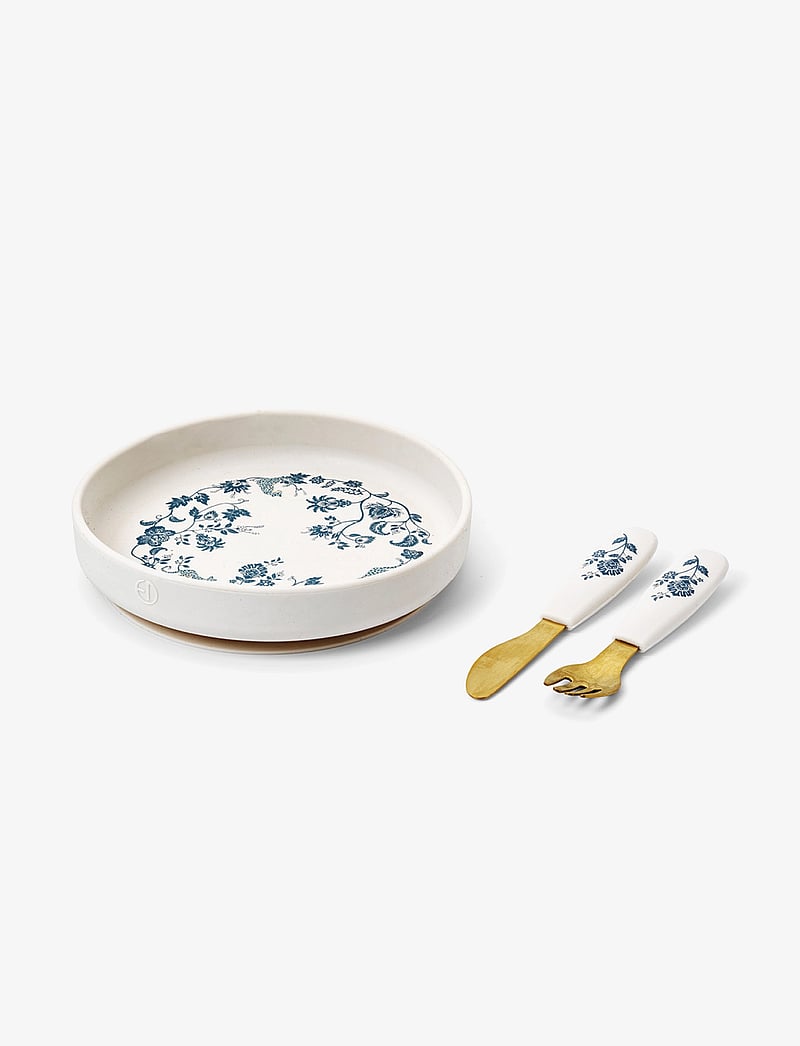 Elodie Details - Silicone Plate Set - Garden Leo Toile - vaisselle - garden leo toile - 1