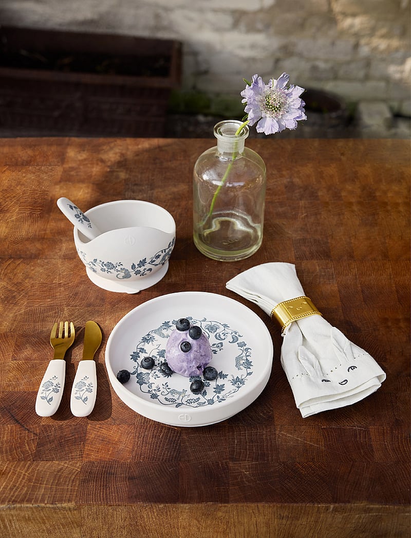 Elodie Details - Silicone Plate Set - Garden Leo Toile - vaisselle - garden leo toile - 0