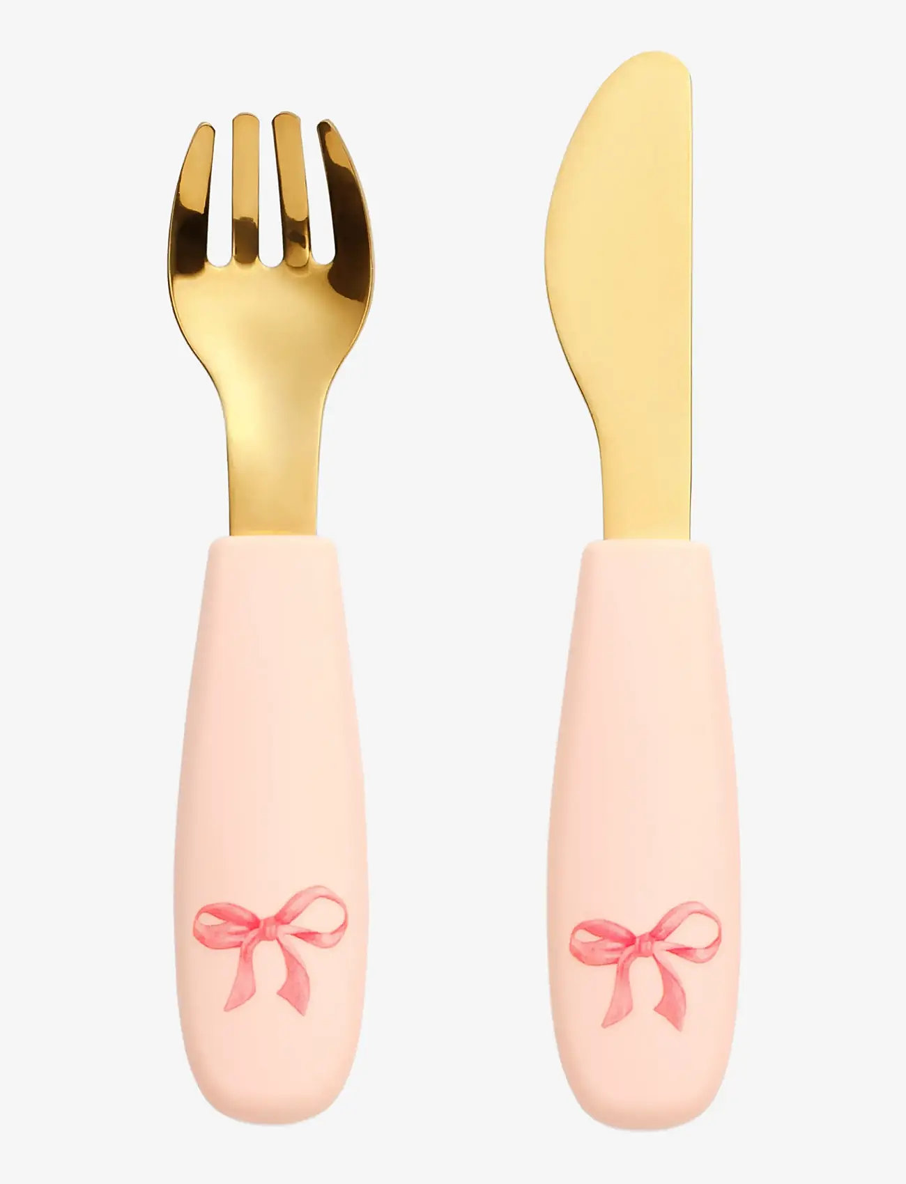 Elodie Details - Silicone Plate Set Rosy Bow - Õhtusöögikomplektid - rosy bow - 3