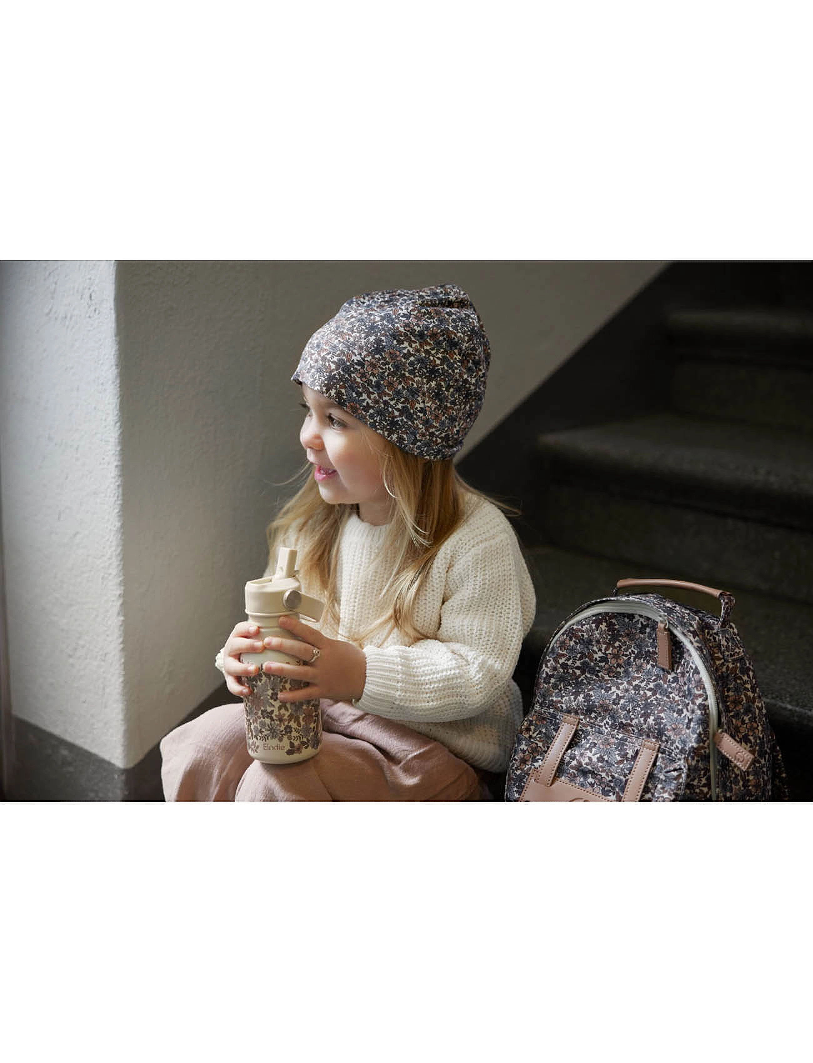 Elodie Details - Water Bottle - Blue Garden - sutteflasker - multi coloured - 2