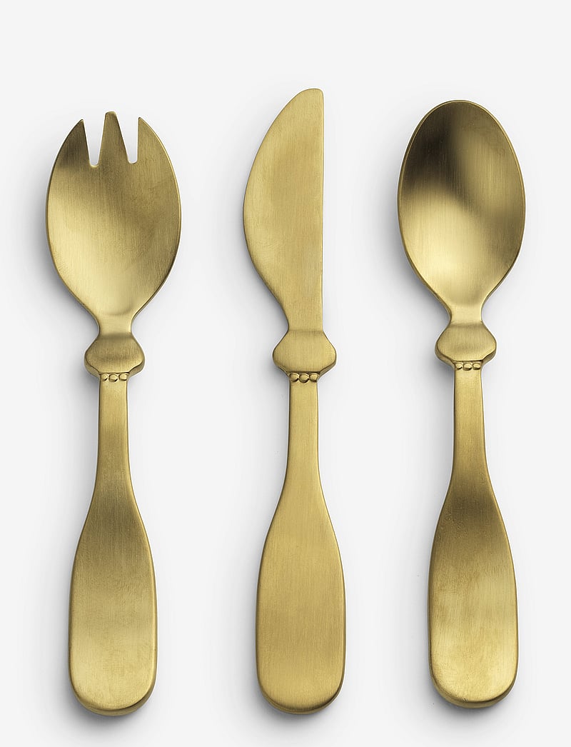 Elodie Details - Children's Cutlary set - Matt gold/Brass - astiasetit - matt gold - 0