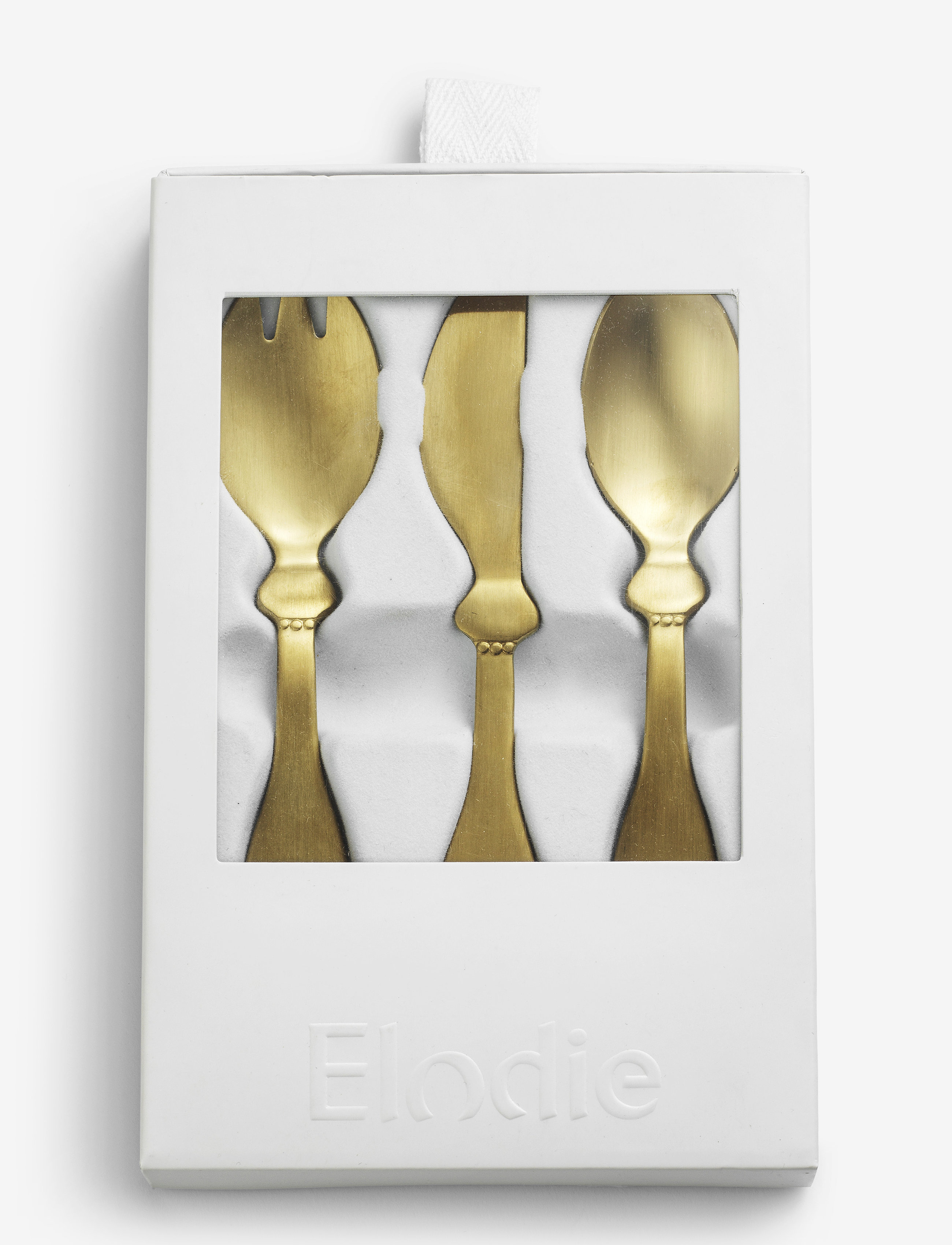Elodie Details - Children's Cutlary set - Matt gold/Brass - serveringsset - matt gold - 1