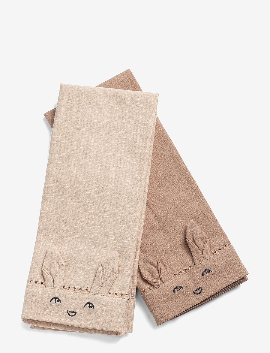 Elodie Details - Baby Napkins 2pcs - Faded Rose / Powder Pink - servietten & accessoires - dusty pink /lt pink - 0
