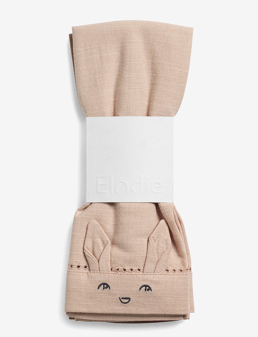 Elodie Details - Baby Napkins 2pcs - Faded Rose / Powder Pink - servietten & accessoires - dusty pink /lt pink - 3