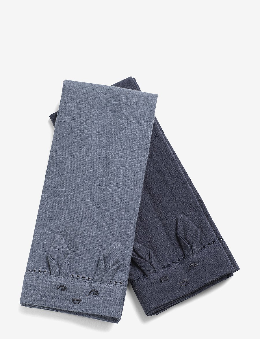 Elodie Details - Baby Napkins 2pcs - Tender Blue / Juniper Blue - salvrätikud ja aksessuaarid - dusty blue / dk blue - 0