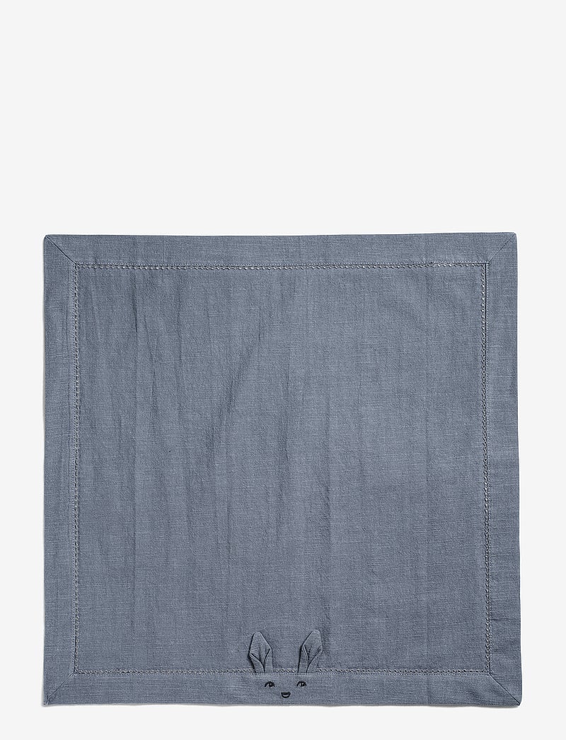 Elodie Details - Baby Napkins 2pcs - Tender Blue / Juniper Blue - servetter & tillbehör - dusty blue / dk blue - 1
