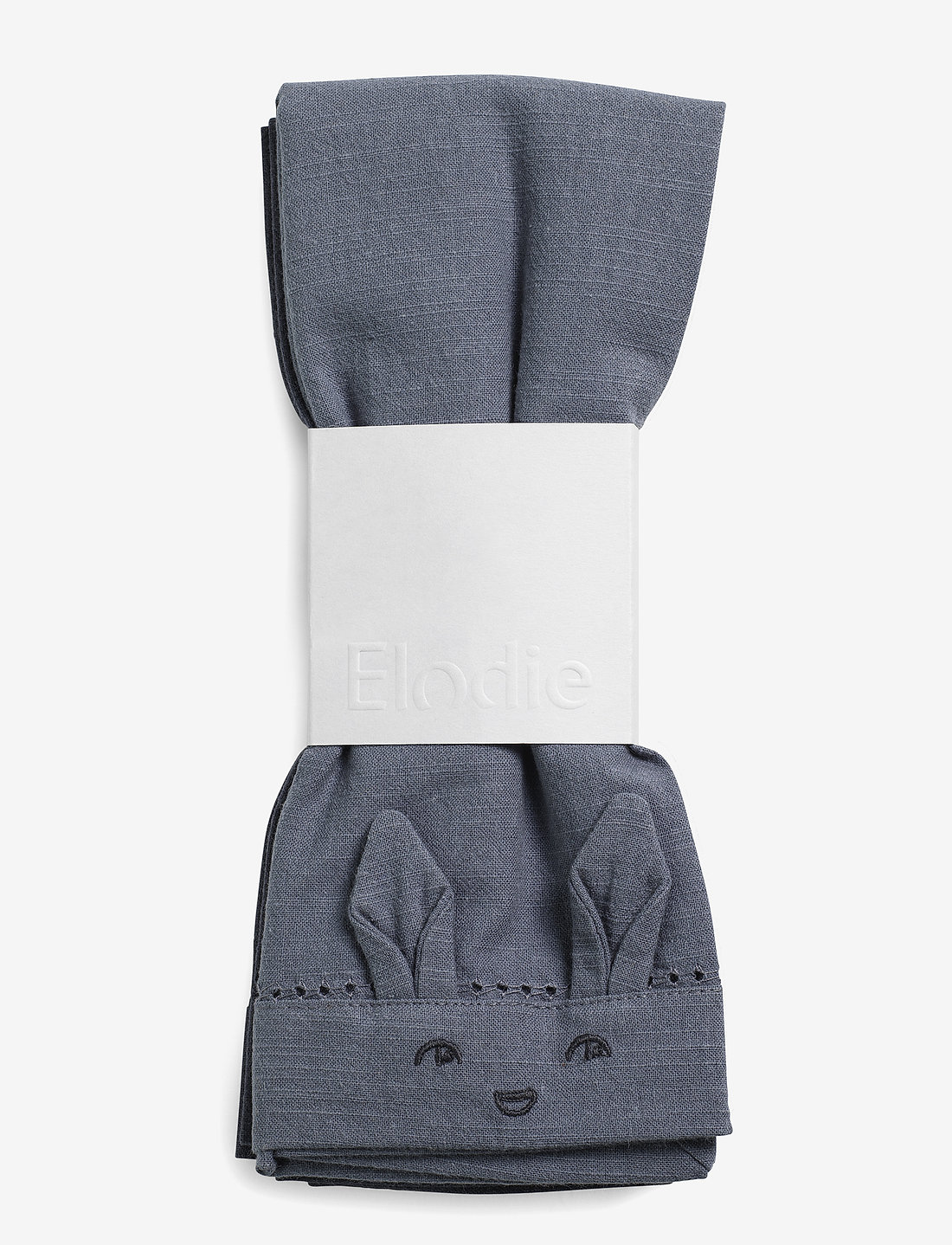 Elodie Details - Baby Napkins 2pcs - Tender Blue / Juniper Blue - servietten & accessoires - dusty blue / dk blue - 3