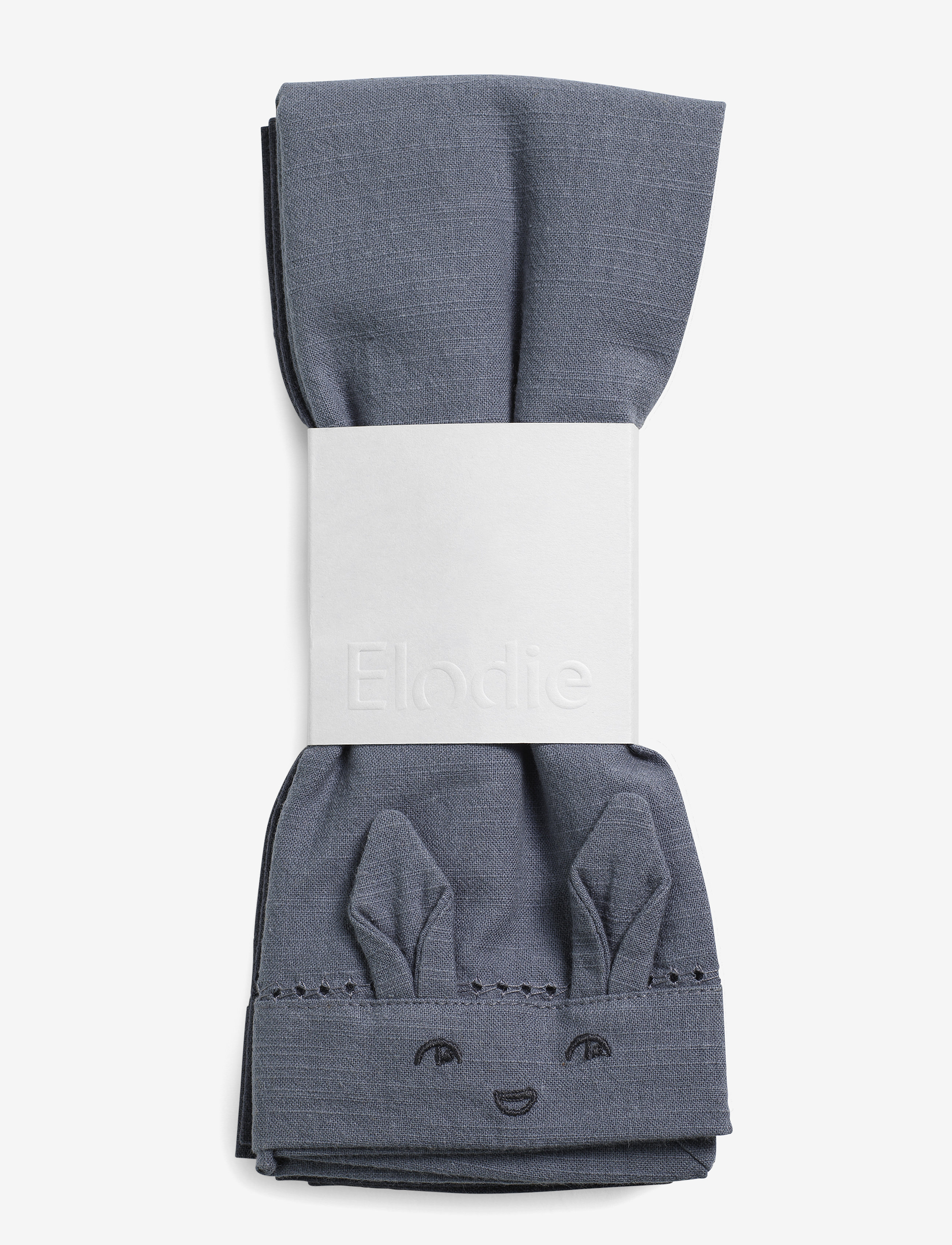Elodie Details - Baby Napkins 2pcs - Tender Blue / Juniper Blue - salvrätikud ja aksessuaarid - dusty blue / dk blue - 3