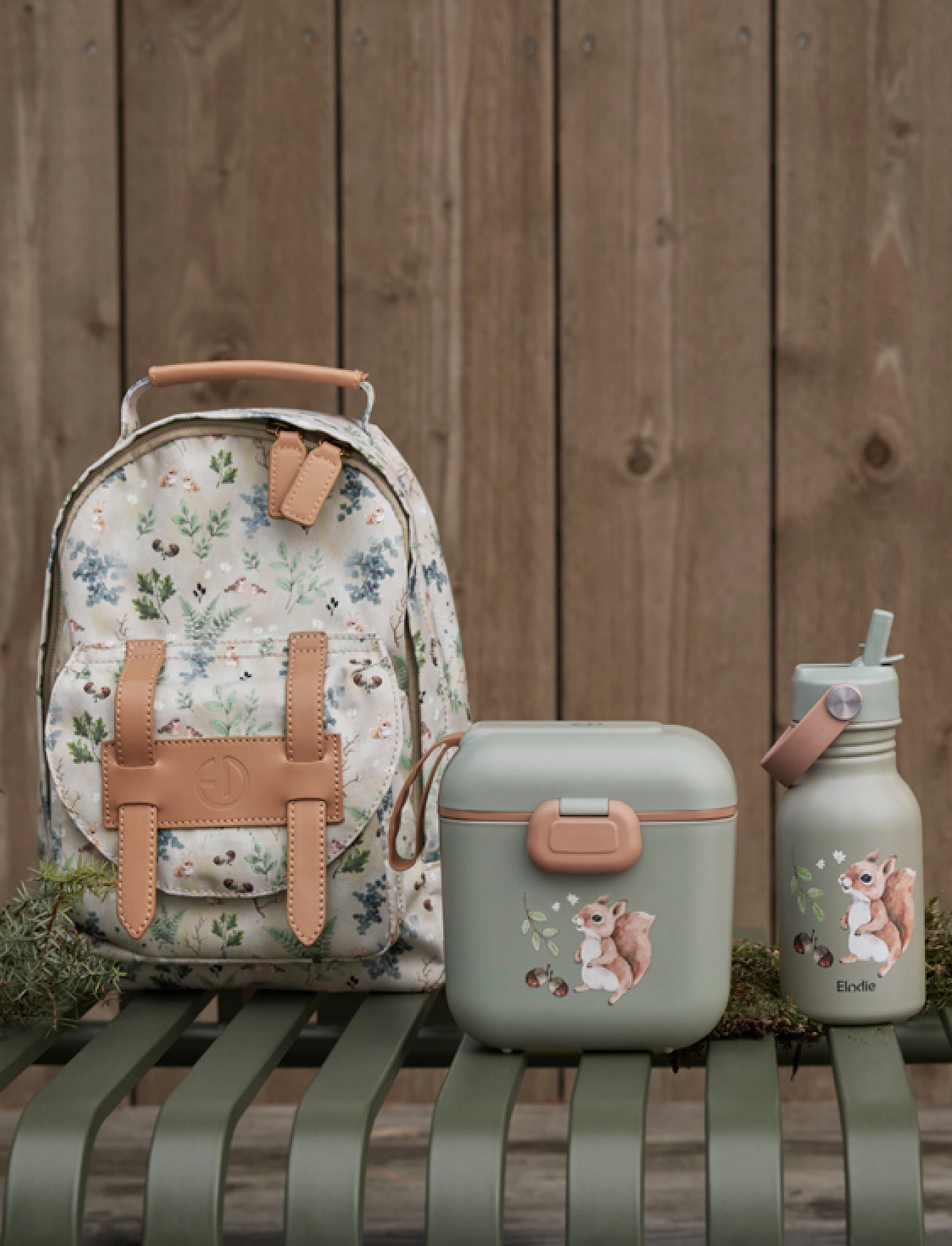 Elodie Details Lunch & Snack Box - Chipmunk Darling, One Size, Multi/patterned, Måltidstid > Madkasser, Børn