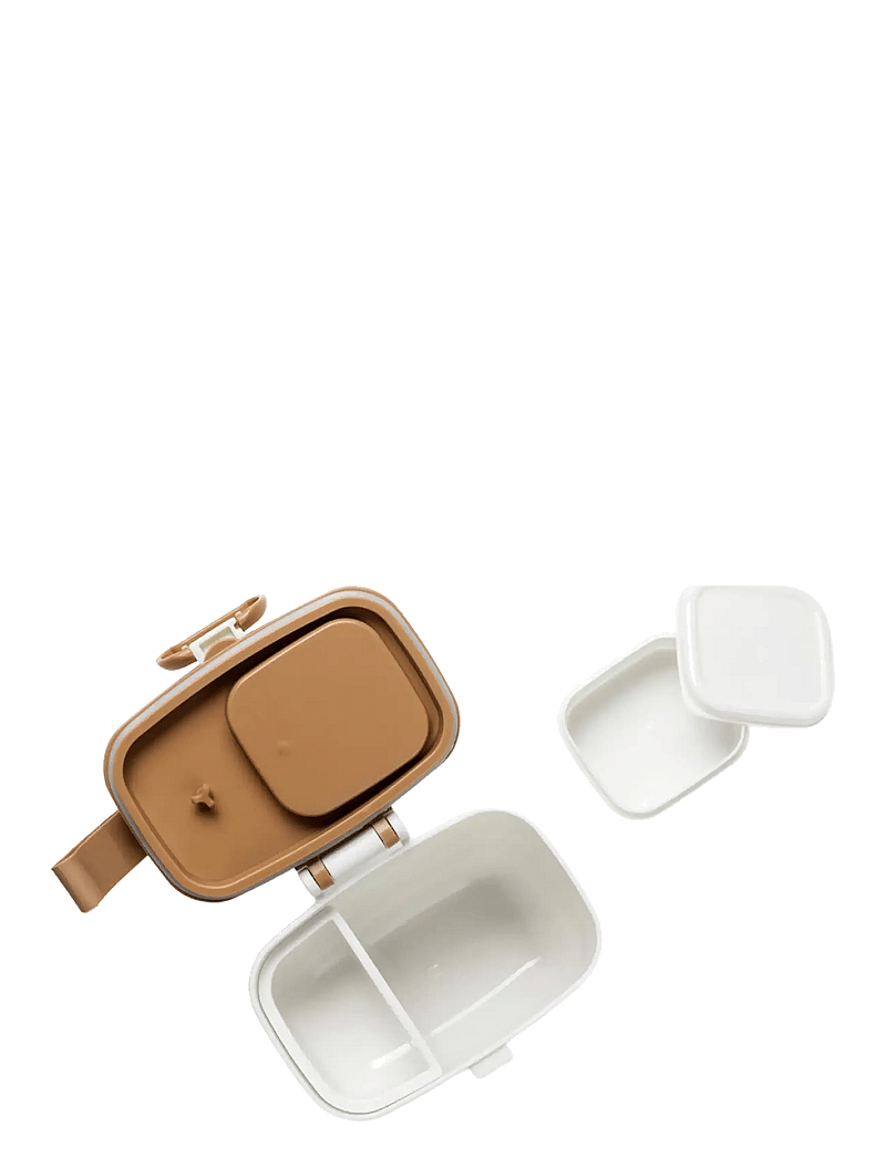 Elodie Details Brotdose Für Kinder 800ml - BPA-freie Bento Box Mit 3 Fächern, Gabel & Luftdichtem Verschluss