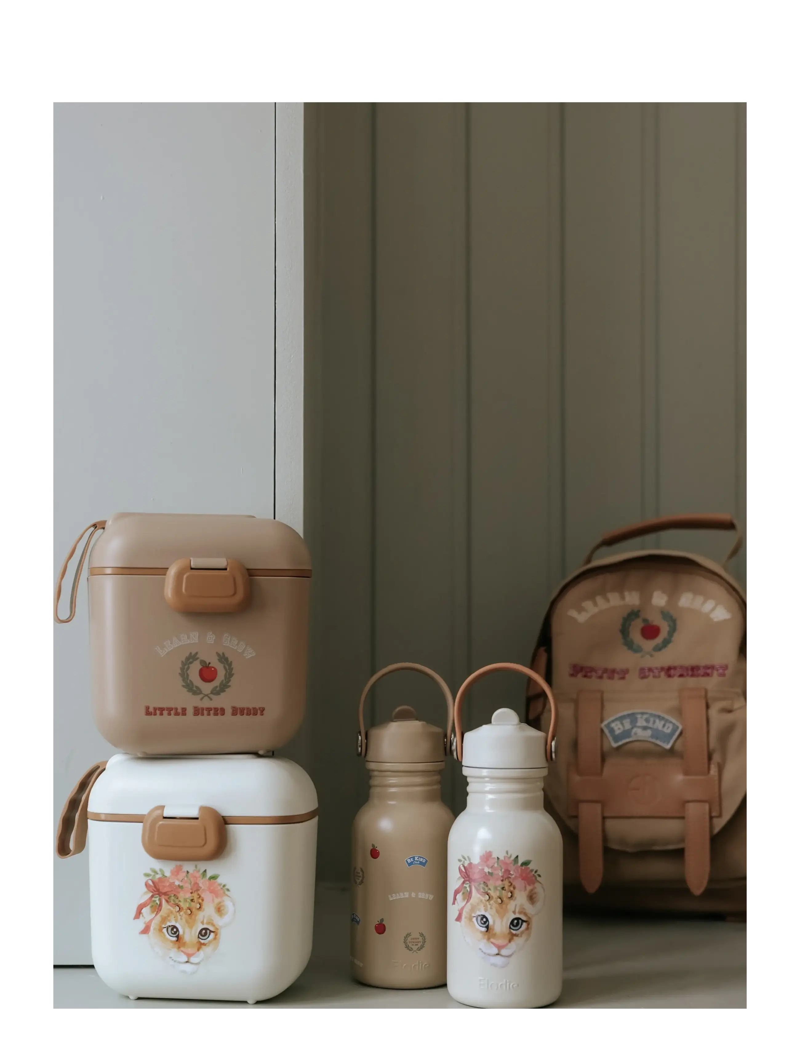 Elodie Details - Lunch & Snack Box Rosy Bow Leo - rosy bow leo - 2
