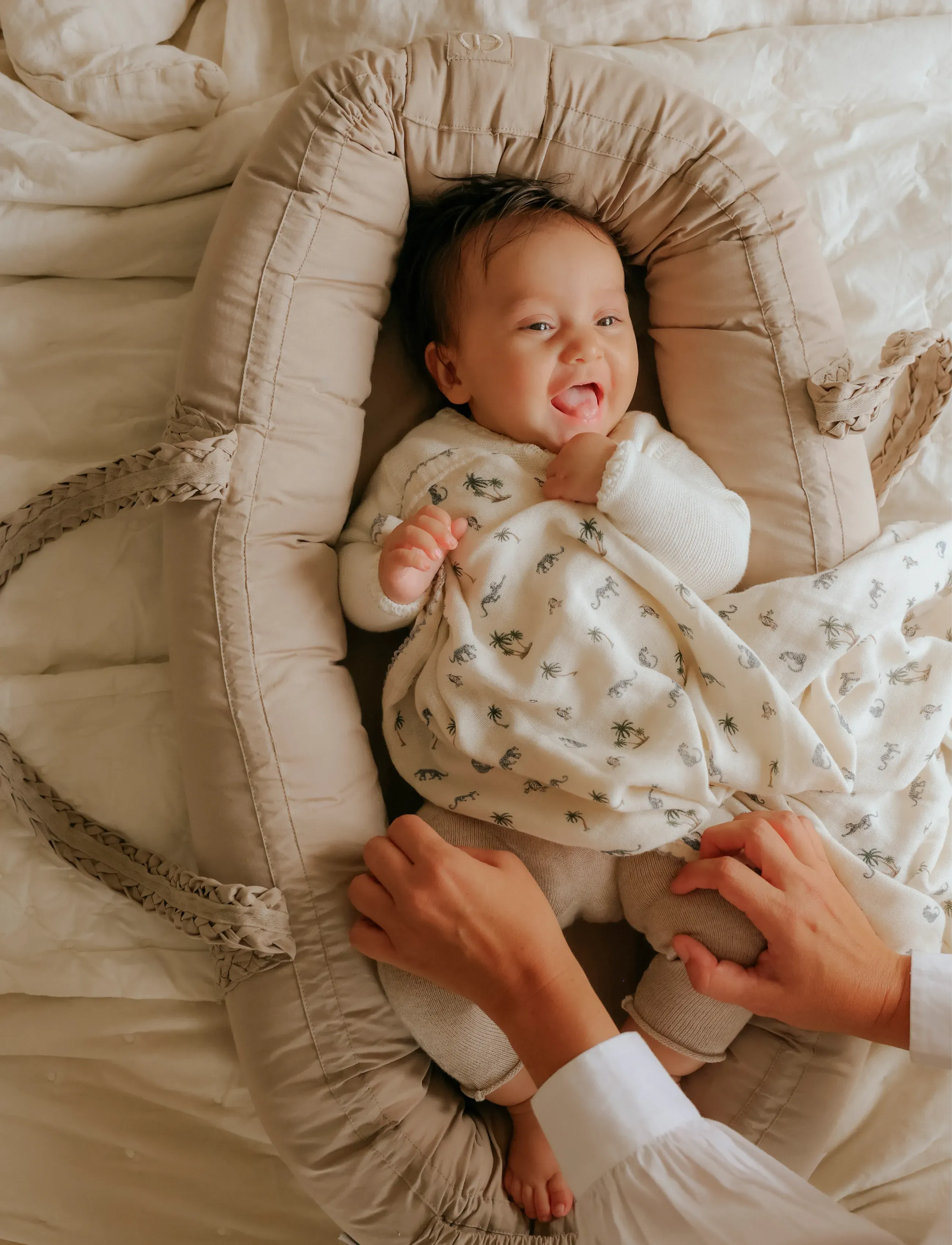 Elodie Details Baby Nest Tender Taupe, Børn, Babynest, Beige, Str: ONE SIZE