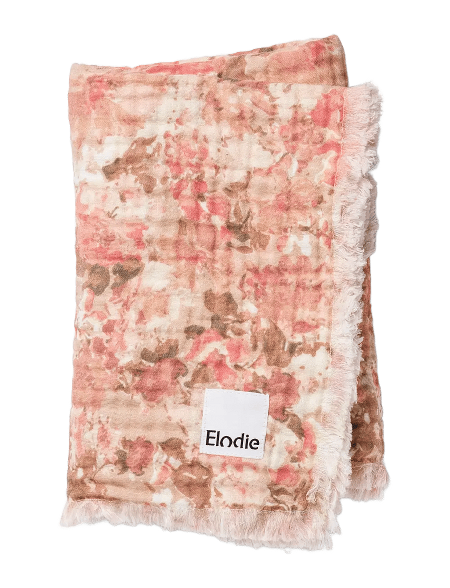 Elodie Details - Soft Cotton Blanket River Rose - mulldecken - river rose - 2