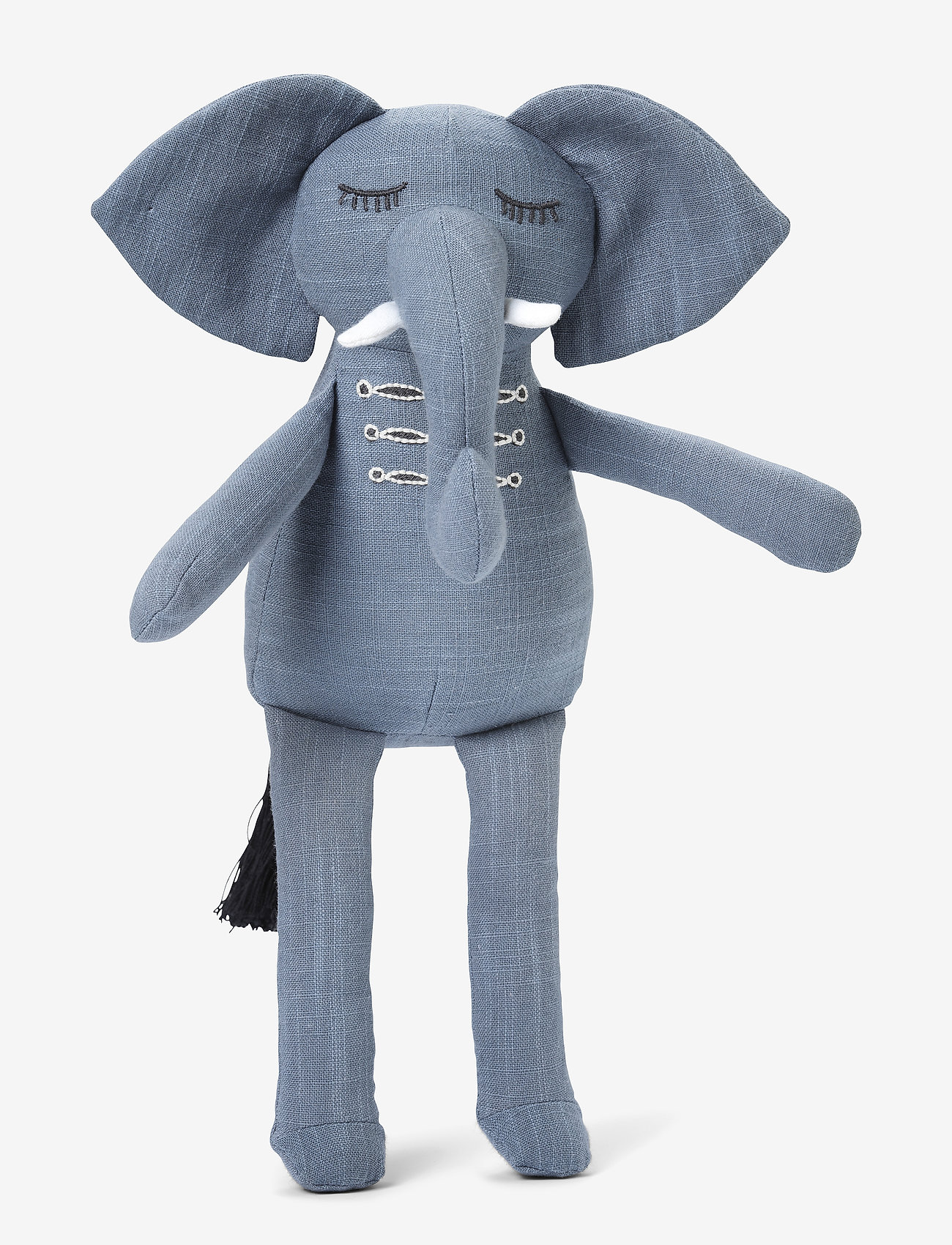 Elodie Details - Snuggle - Humble Hugo - stuffed animals - dusty blue/white - 0