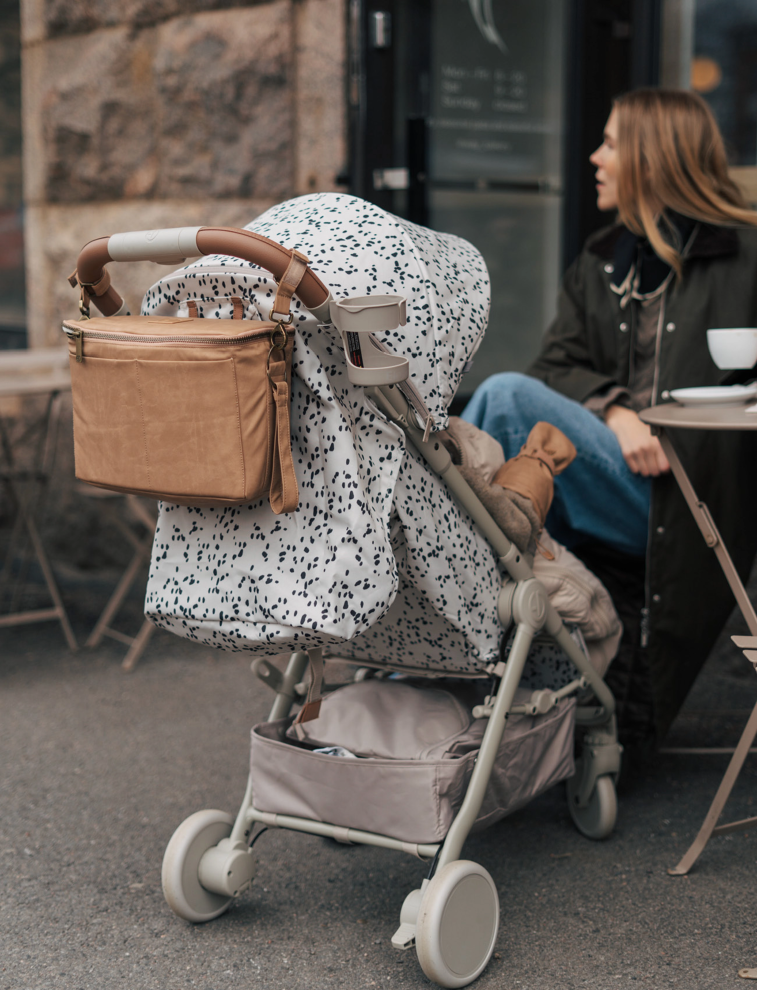 Elodie Details - Stroller accessories - Mondo Cup Holder Moonshell - barnevognstilbehør - moonshell - 3