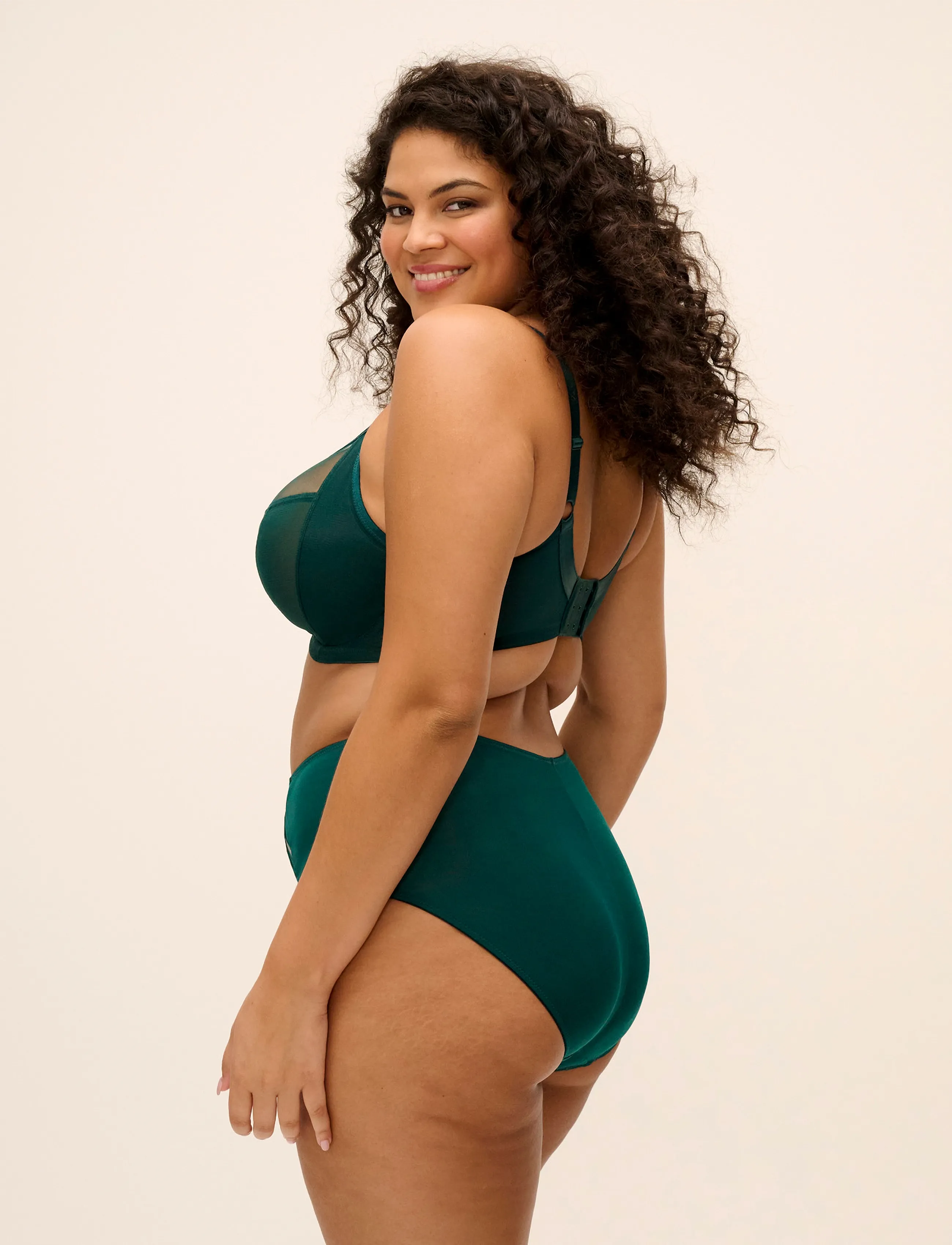 Elomi - SACHI - sügava dekolteega rinnahoidjad - deep emerald - 2