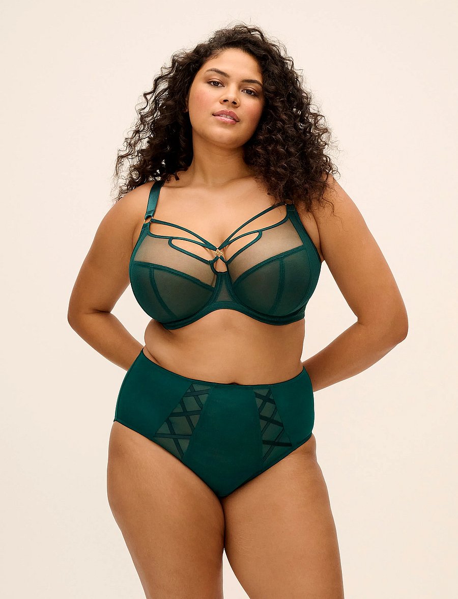 Elomi - SACHI - sügava dekolteega rinnahoidjad - deep emerald - 4