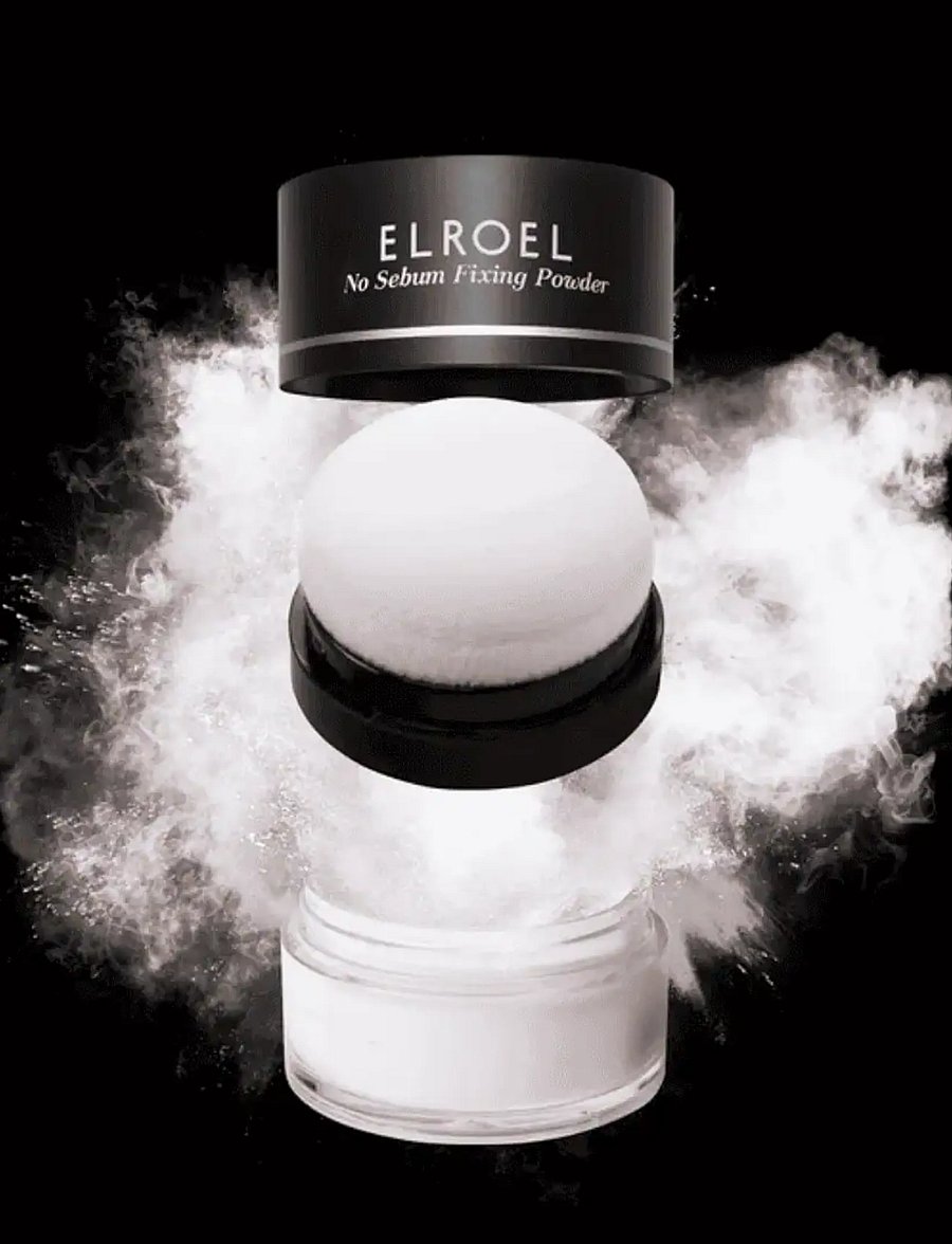 Elroel - No Sebum Fixing Powder - makeup - clear - 0