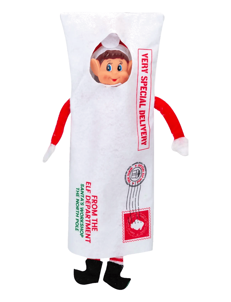 Elves Behavin' Badley - Elf Post Envelope - dukker - red - 0