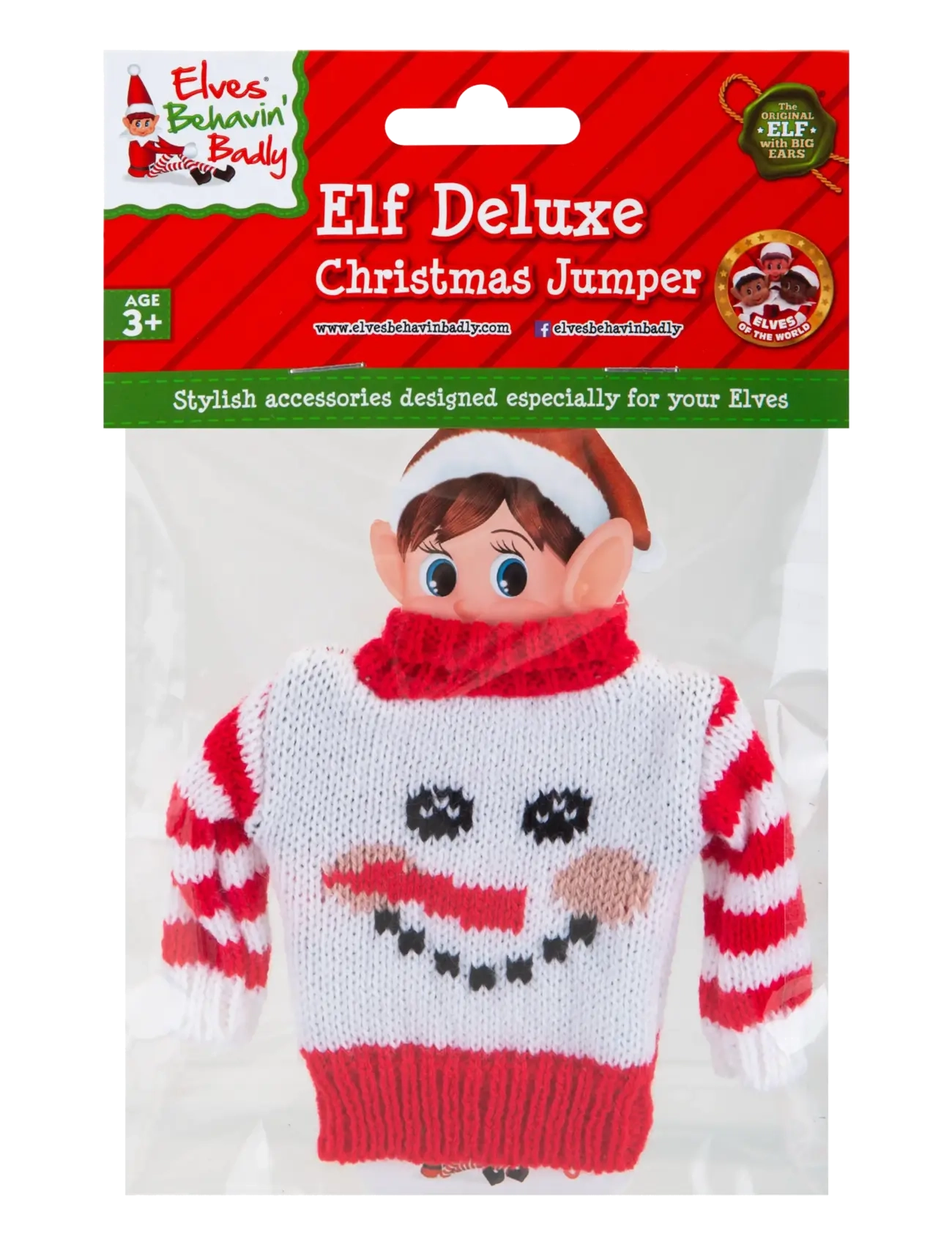 Elves Behavin' Badley - Elf Deluxe Knitted Sweater 4 asst. - dukketøj - multi coloured - 2