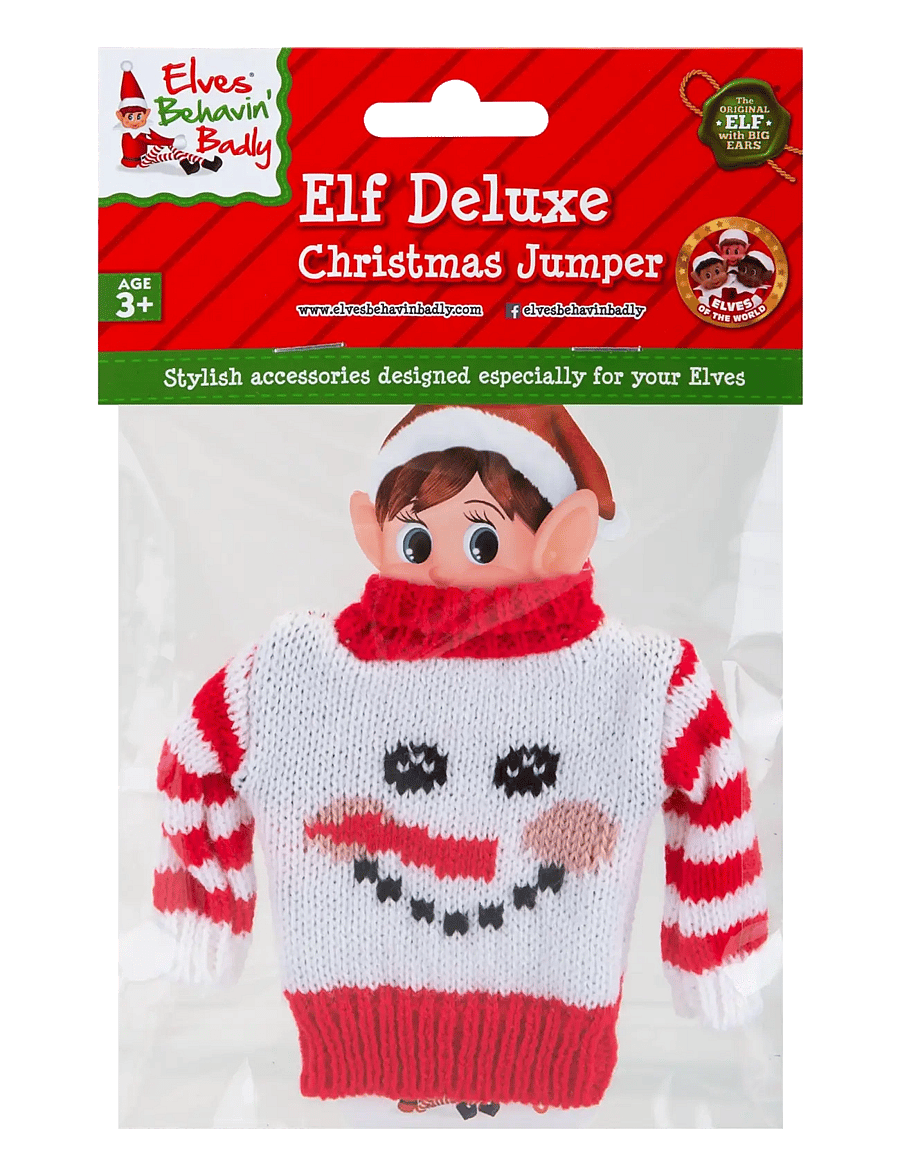 Elves Behavin' Badley - Elf Deluxe Knitted Sweater 4 asst. - dukketøj - multi coloured - 2