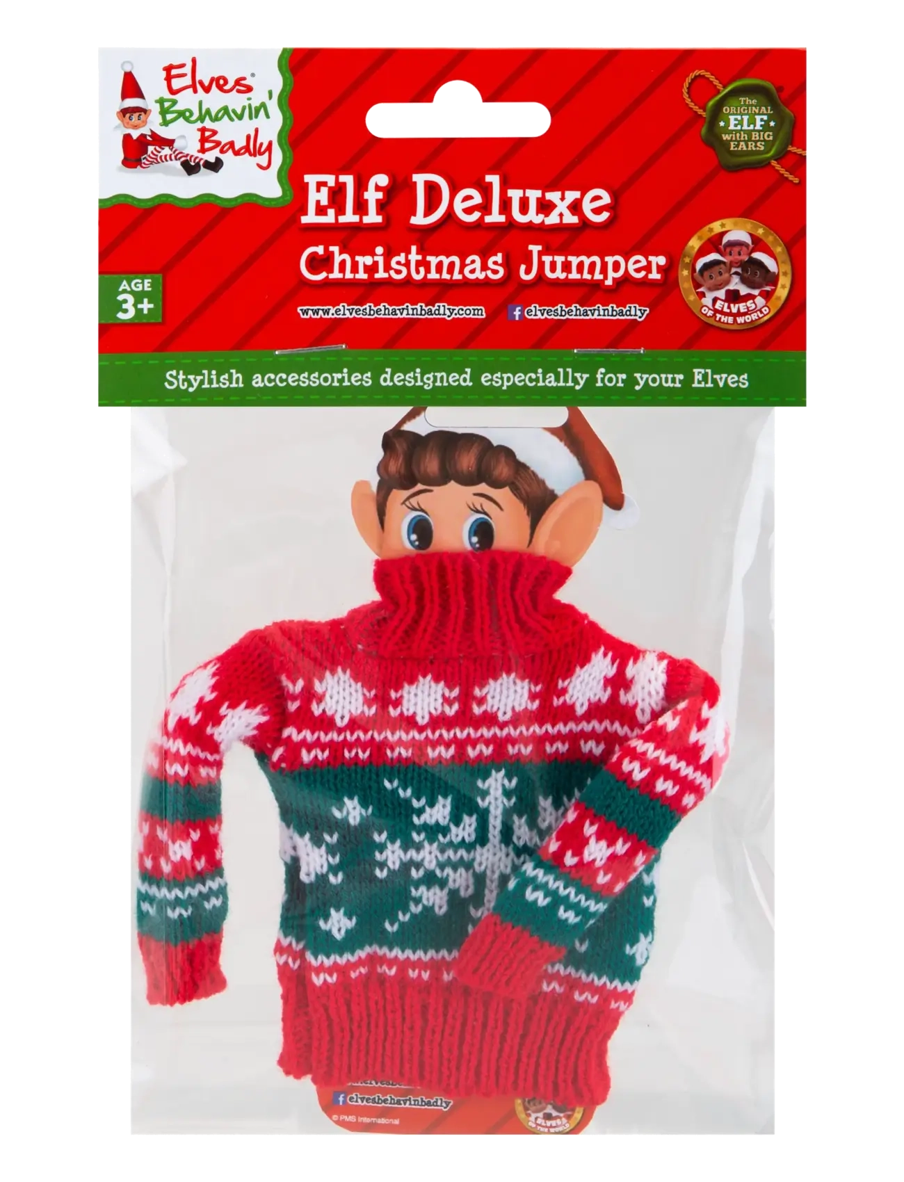 Elves Behavin' Badley - Elf Deluxe Knitted Sweater 4 asst. - dukketøj - multi coloured - 3