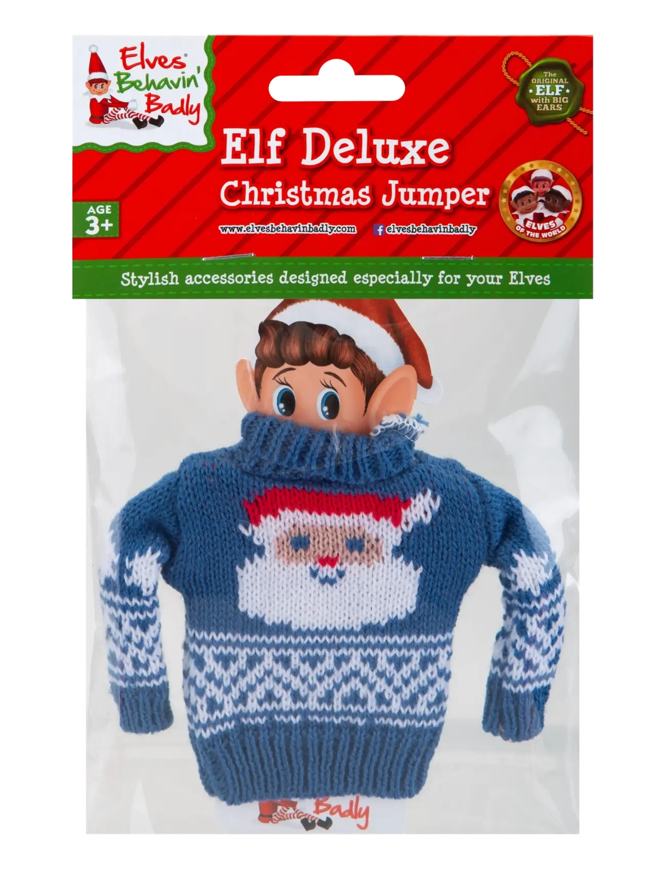 Elves Behavin' Badley - Elf Deluxe Knitted Sweater 4 asst. - dukketøj - multi coloured - 4