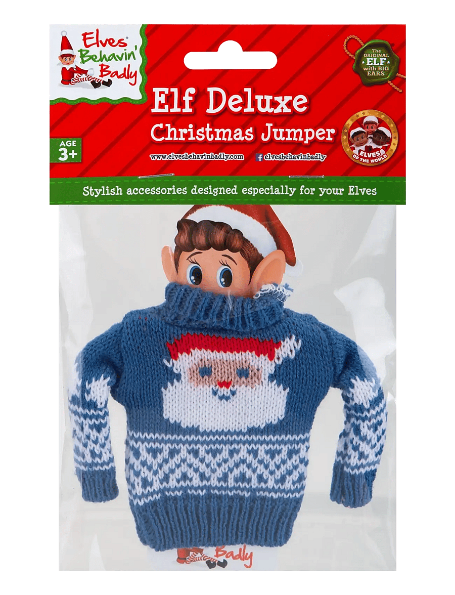 Elves Behavin' Badley - Elf Deluxe Knitted Sweater 4 asst. - dukketøj - multi coloured - 4