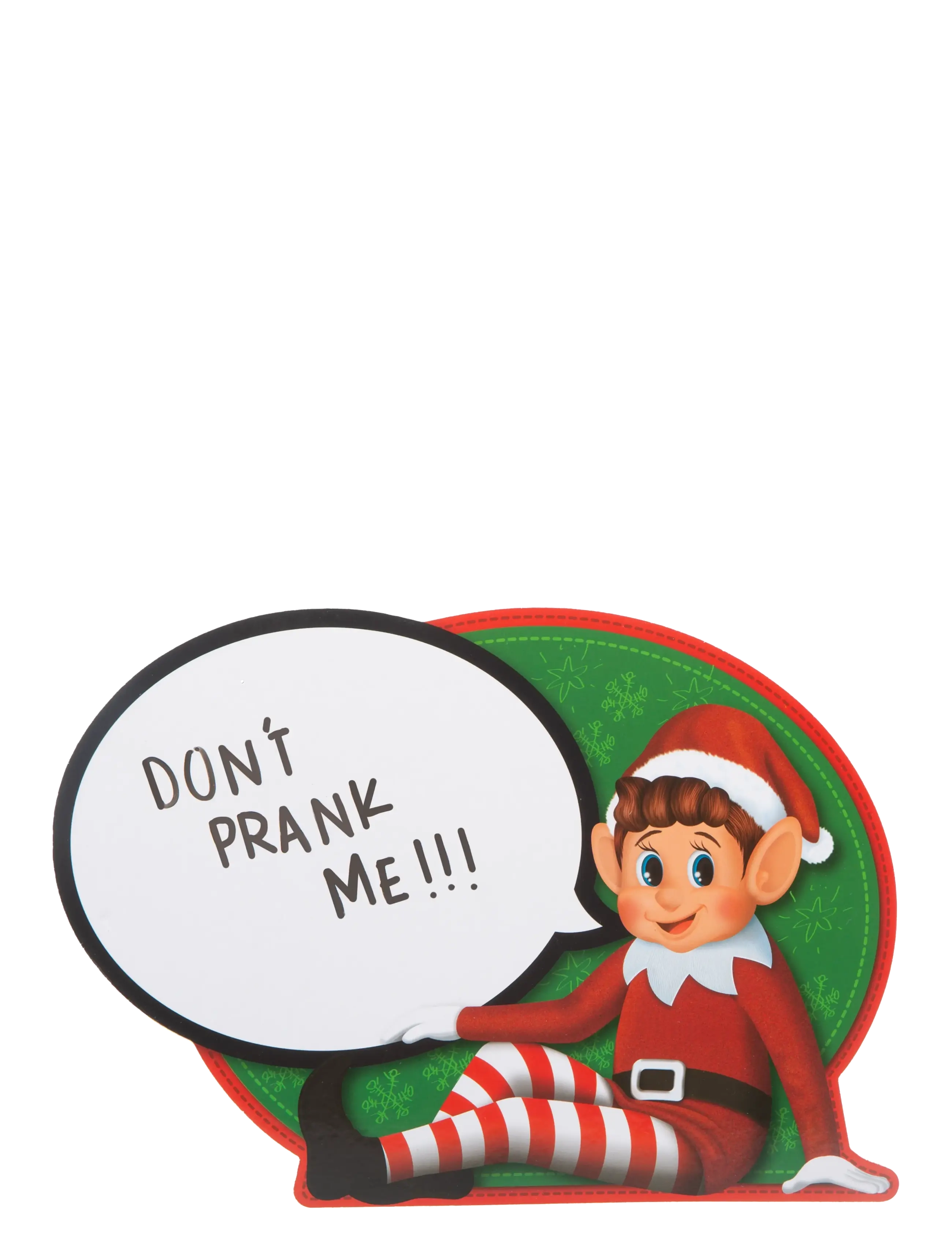 Elves Behavin' Badley - Elf Message Board with Marker & Sponge - tegnetavler - red - 1