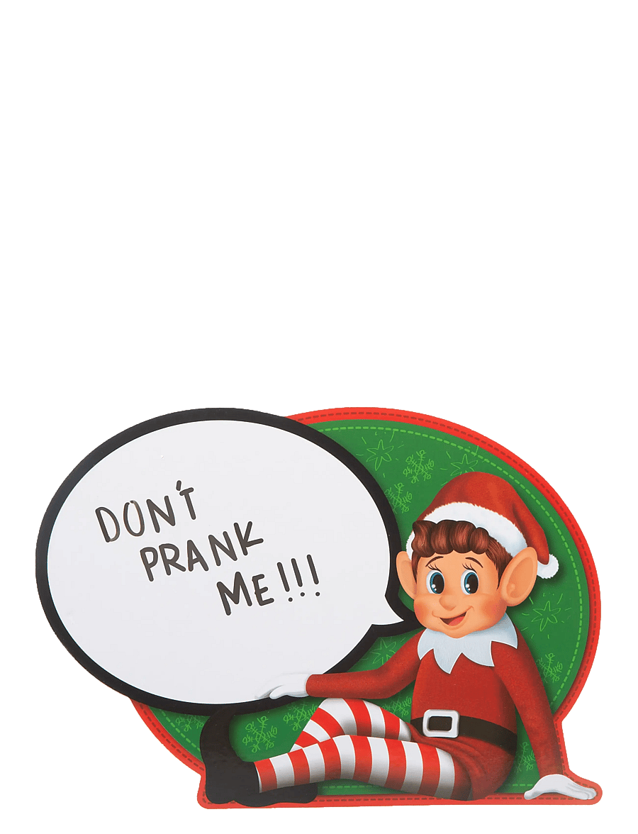 Elves Behavin' Badley - Elf Message Board with Marker & Sponge - tegnetavler - red - 1