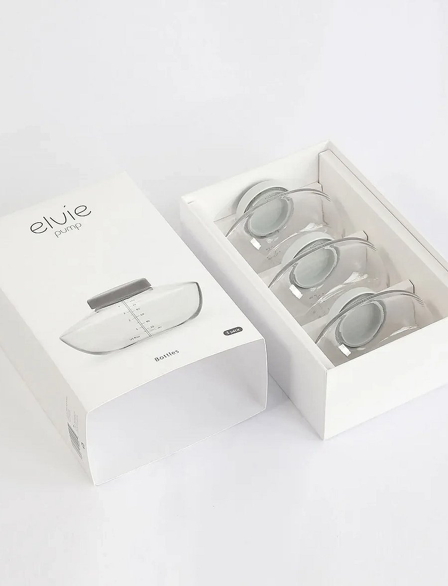Elvie - Elvie Bottles (3-pack) - bröstpumpar & tillbehör - white - 0