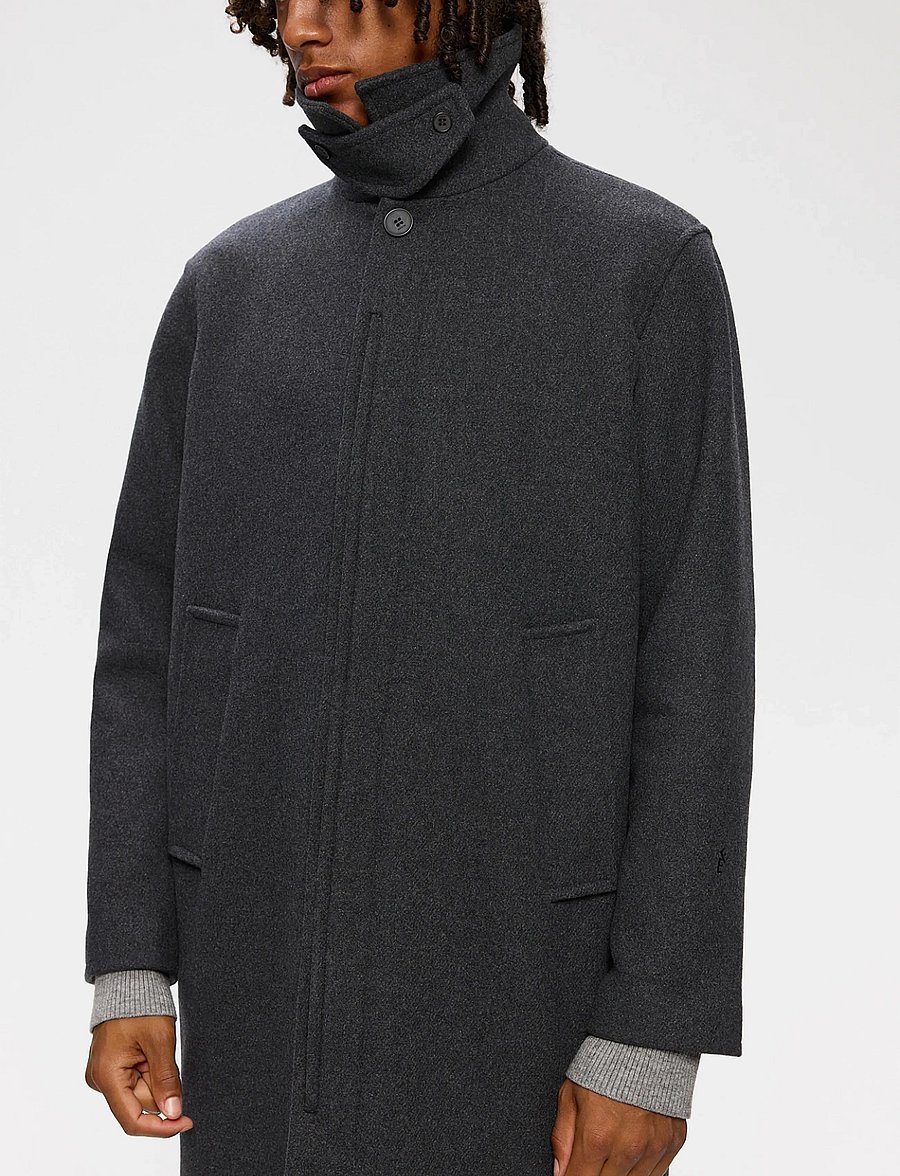 ELVINE - Yonatan - ullrockar - dark grey melange - 0