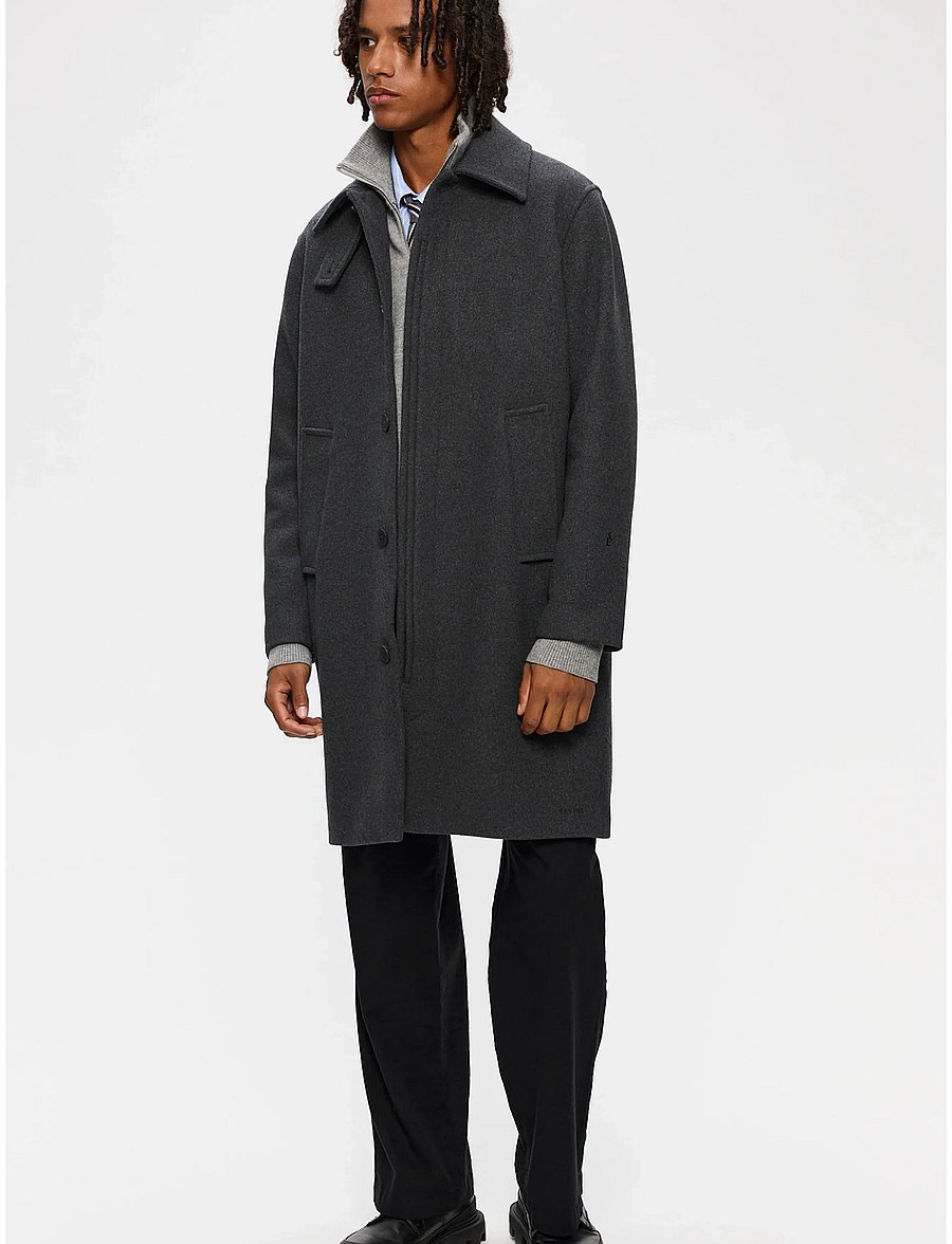 ELVINE - Yonatan - ullrockar - dark grey melange - 4