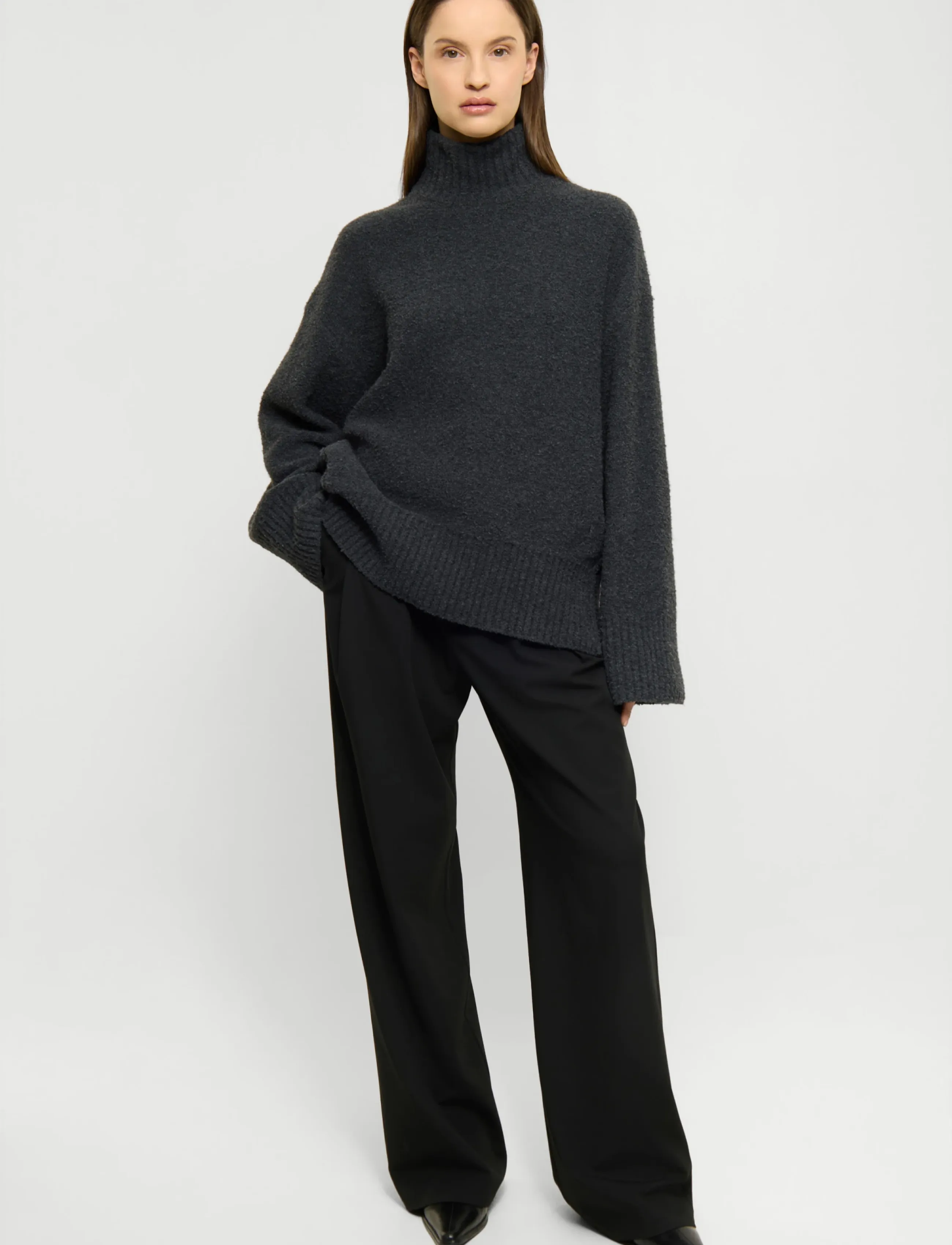ELVINE - Neija - rullekraver - dark grey melange - 0