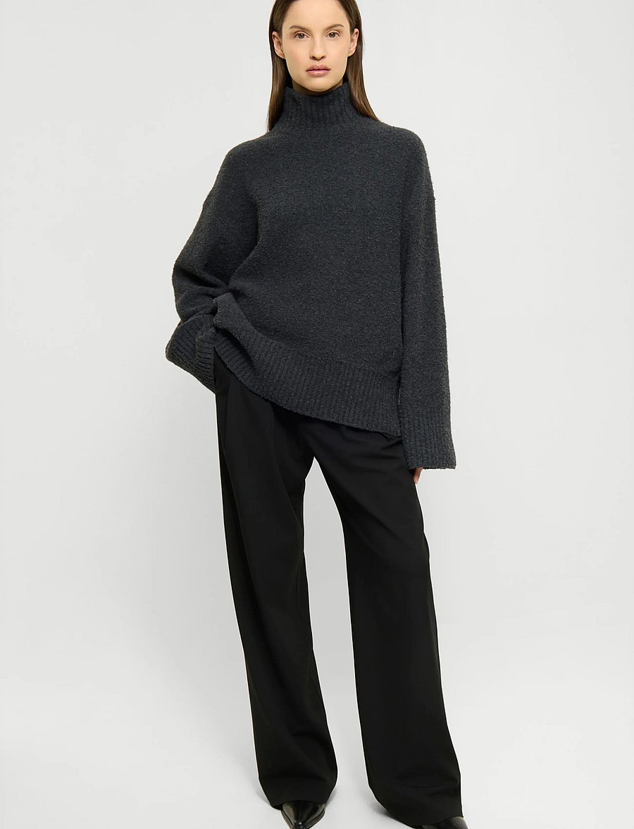 ELVINE - Neija - rullekraver - dark grey melange - 0
