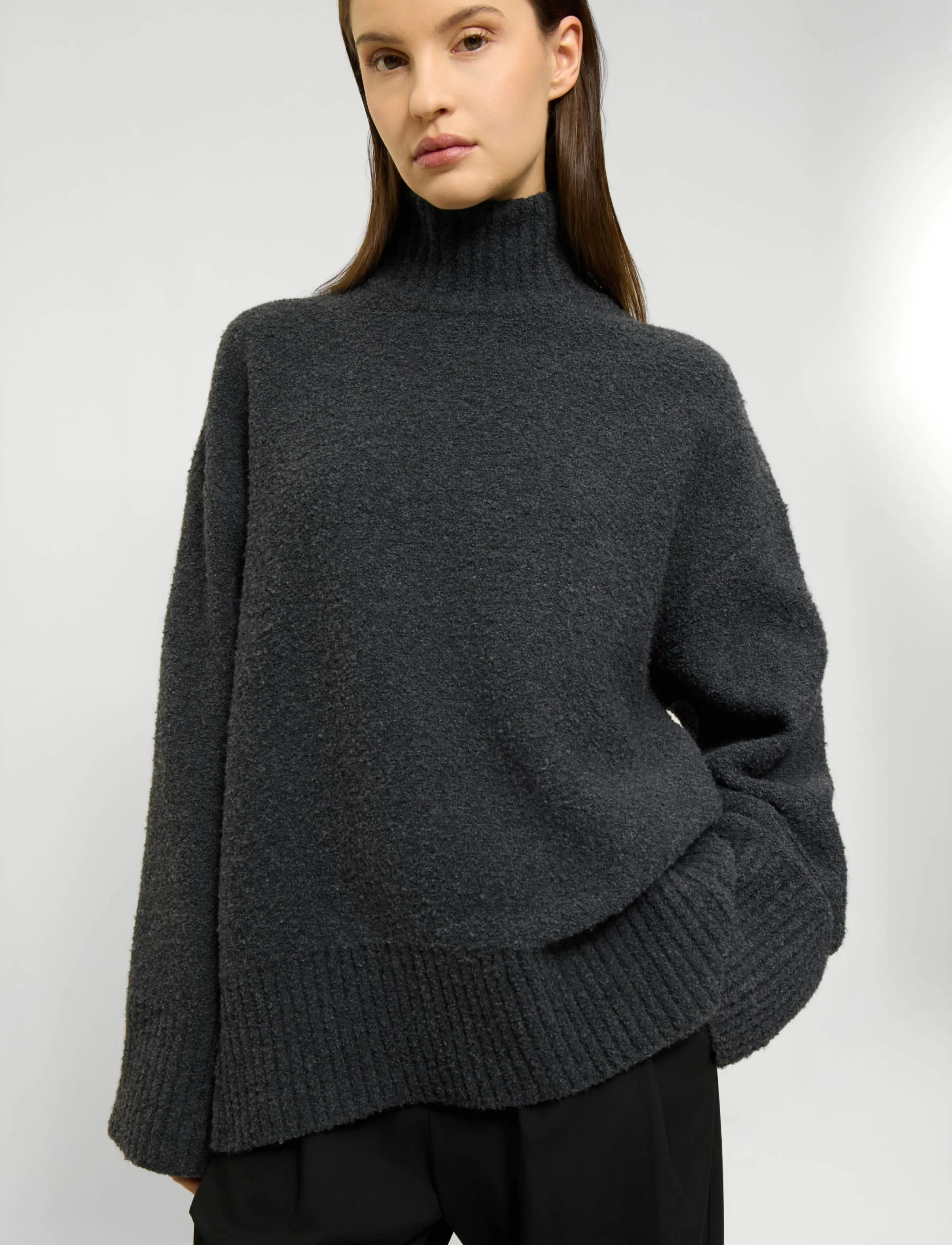 ELVINE - Neija - rullekraver - dark grey melange - 3