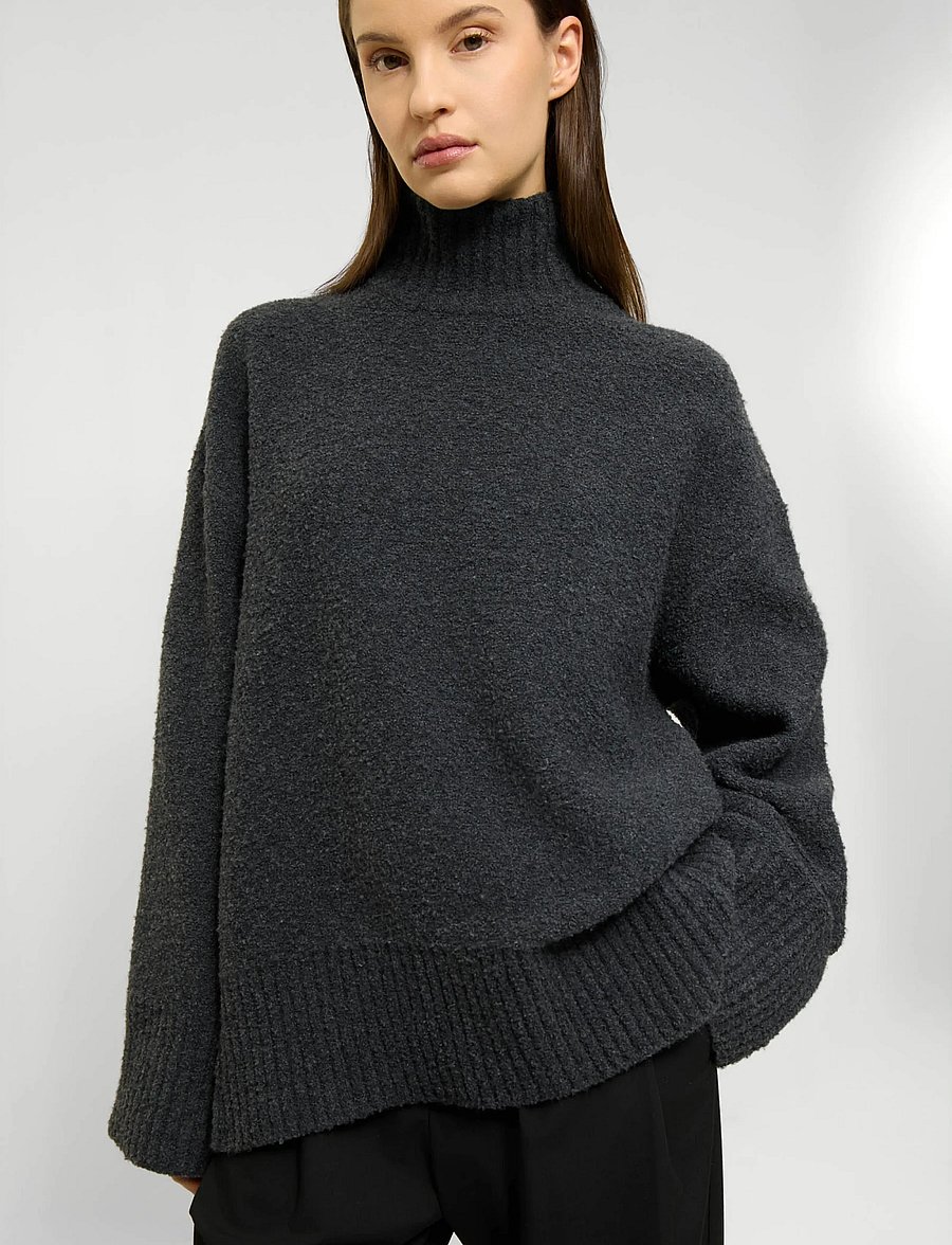 ELVINE - Neija - rullekraver - dark grey melange - 3