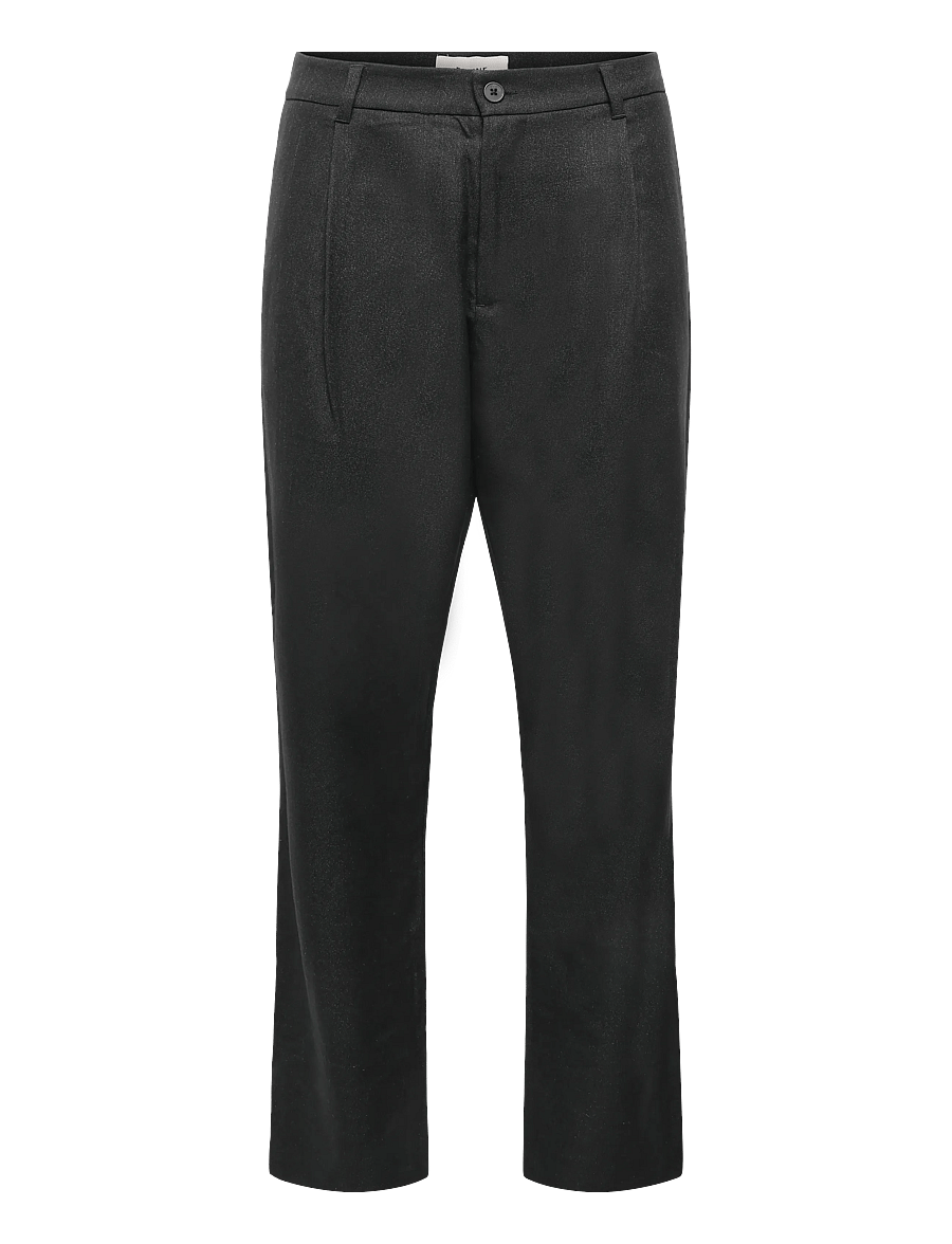 ELVINE - Arnason - casual bukser - black melange - 1
