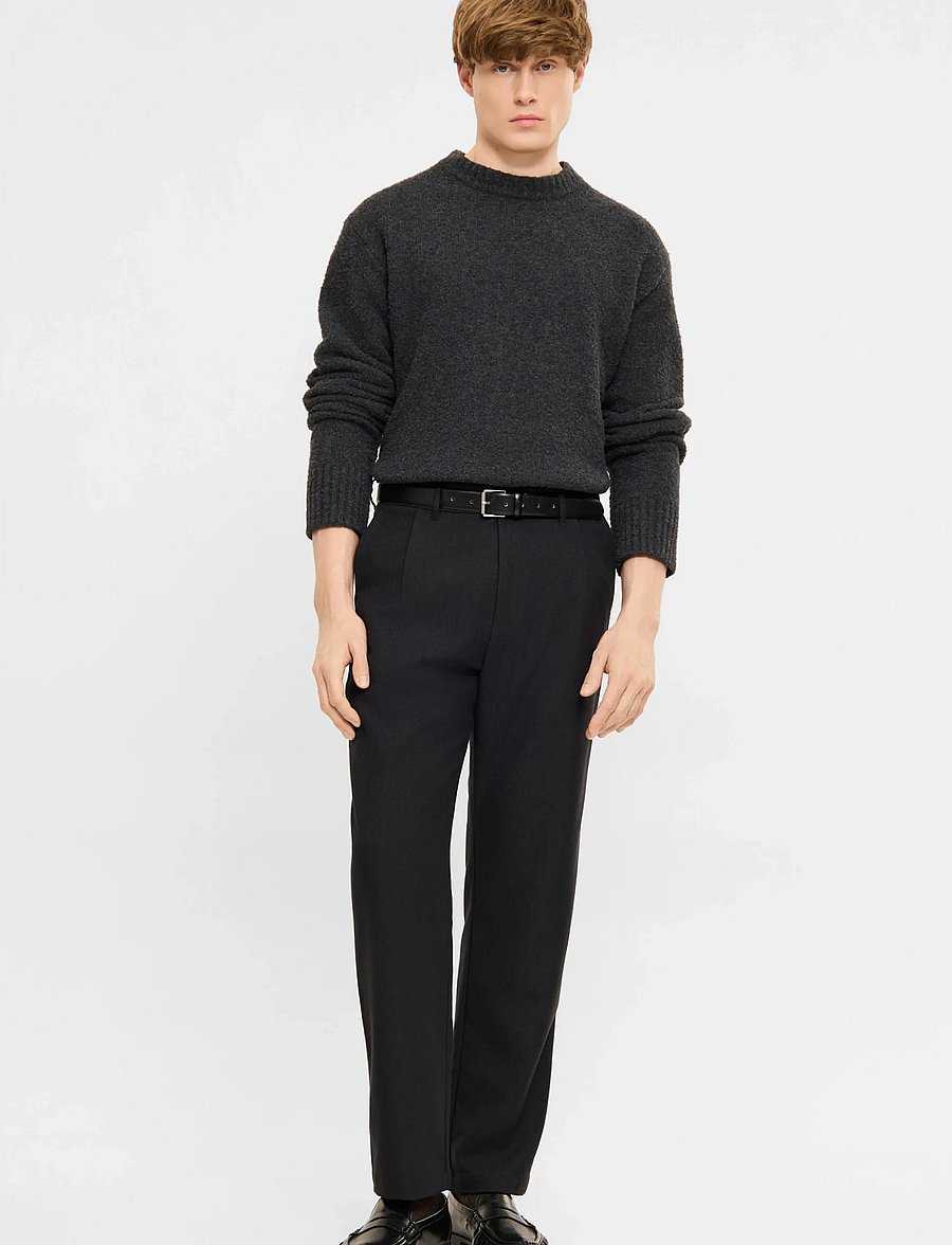 ELVINE - Arnason - casual bukser - black melange - 0