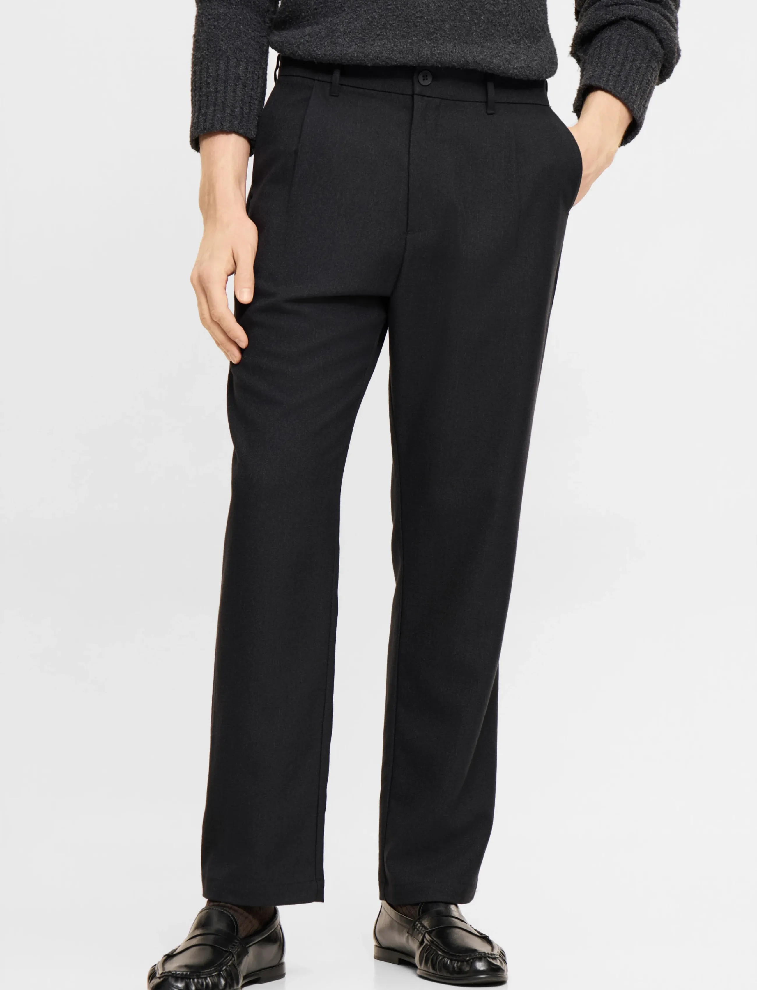 ELVINE - Arnason - casual bukser - black melange - 3