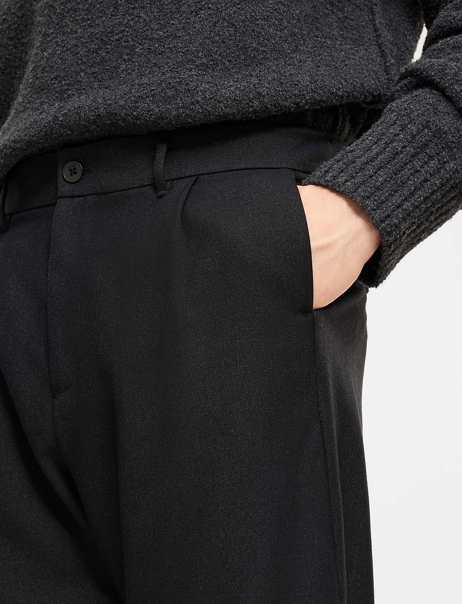 ELVINE - Arnason - casual bukser - black melange - 4