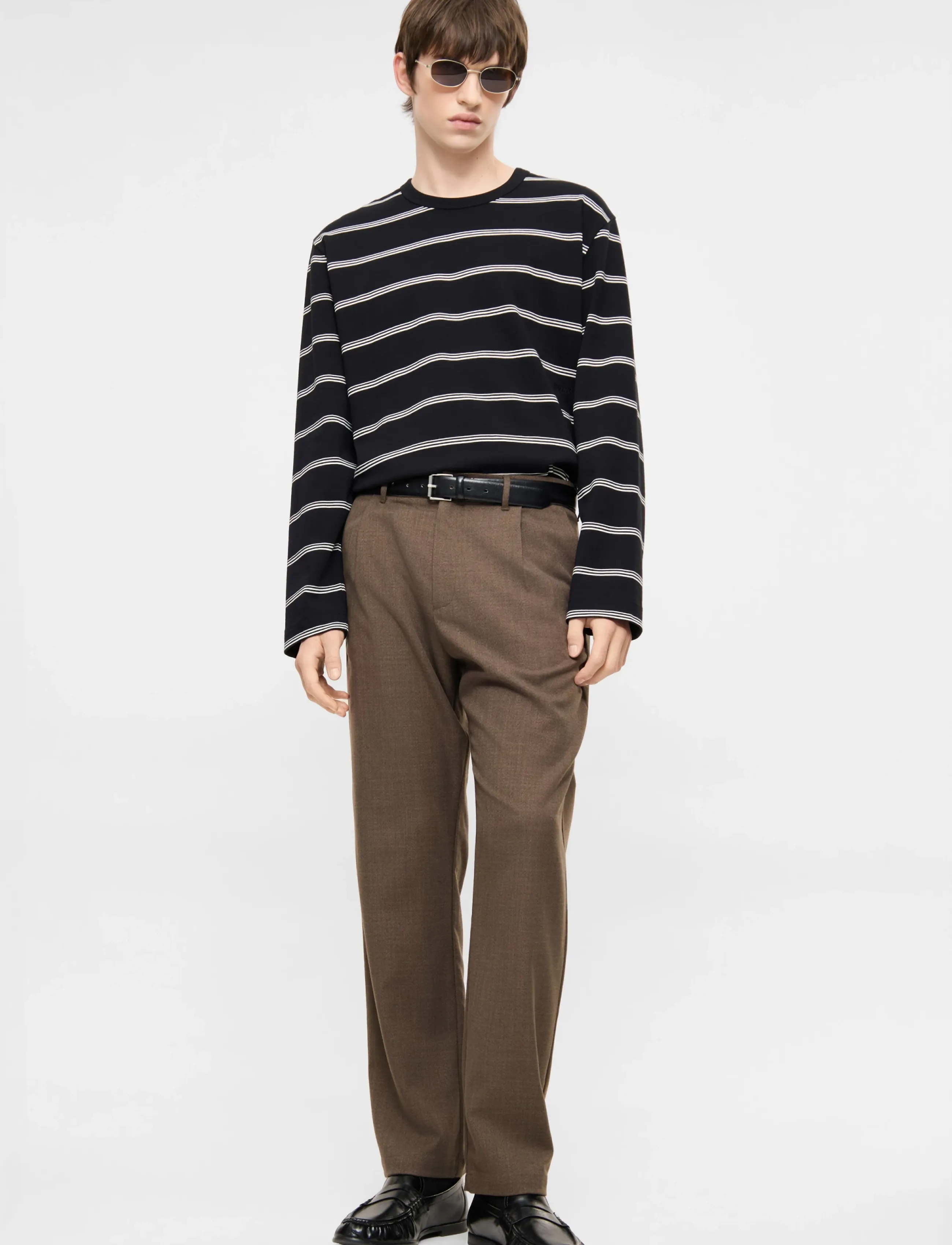 ELVINE Arnason - Byxor - BROWN MELANGE / brown