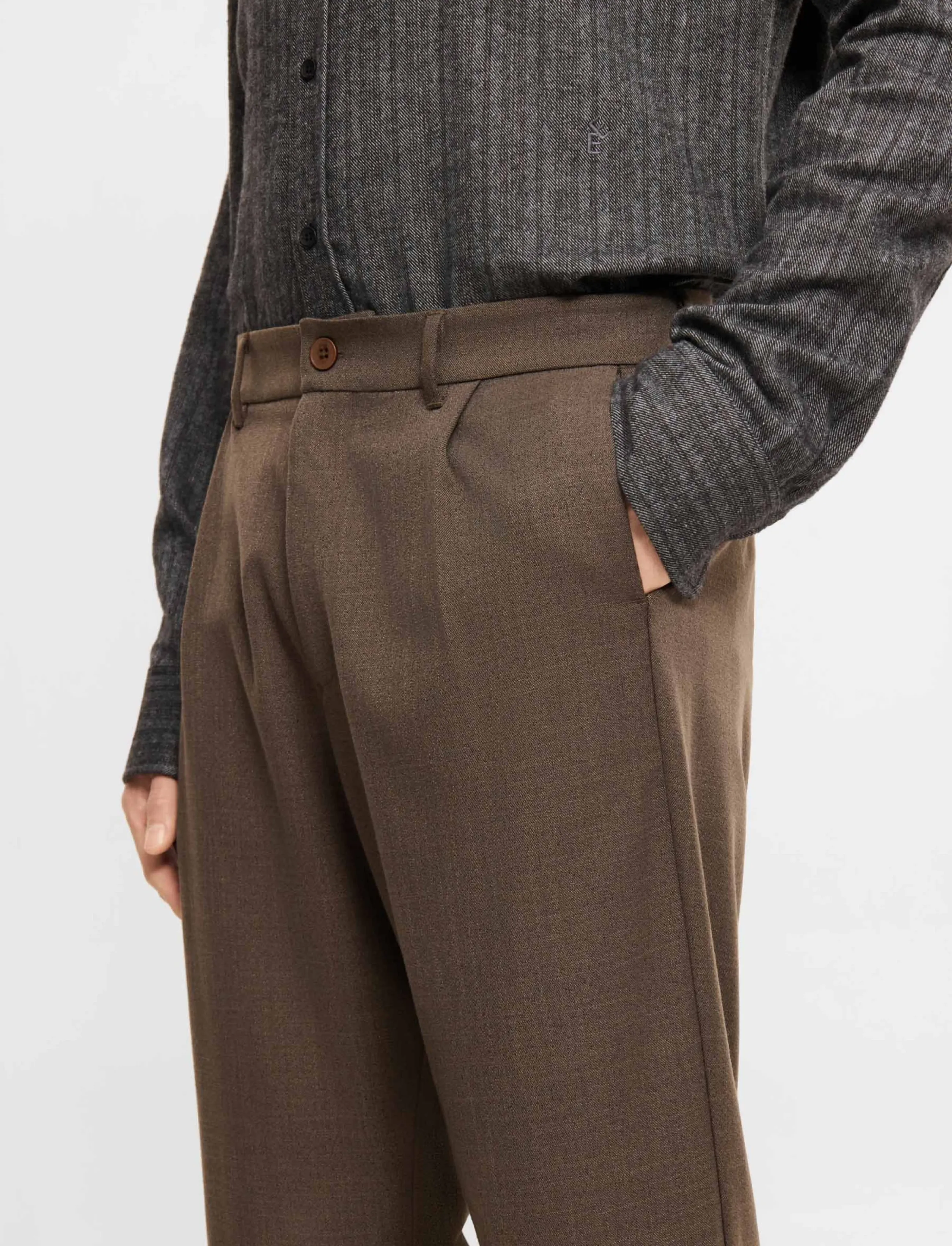ELVINE - Arnason - casual byxor - brown melange - 4