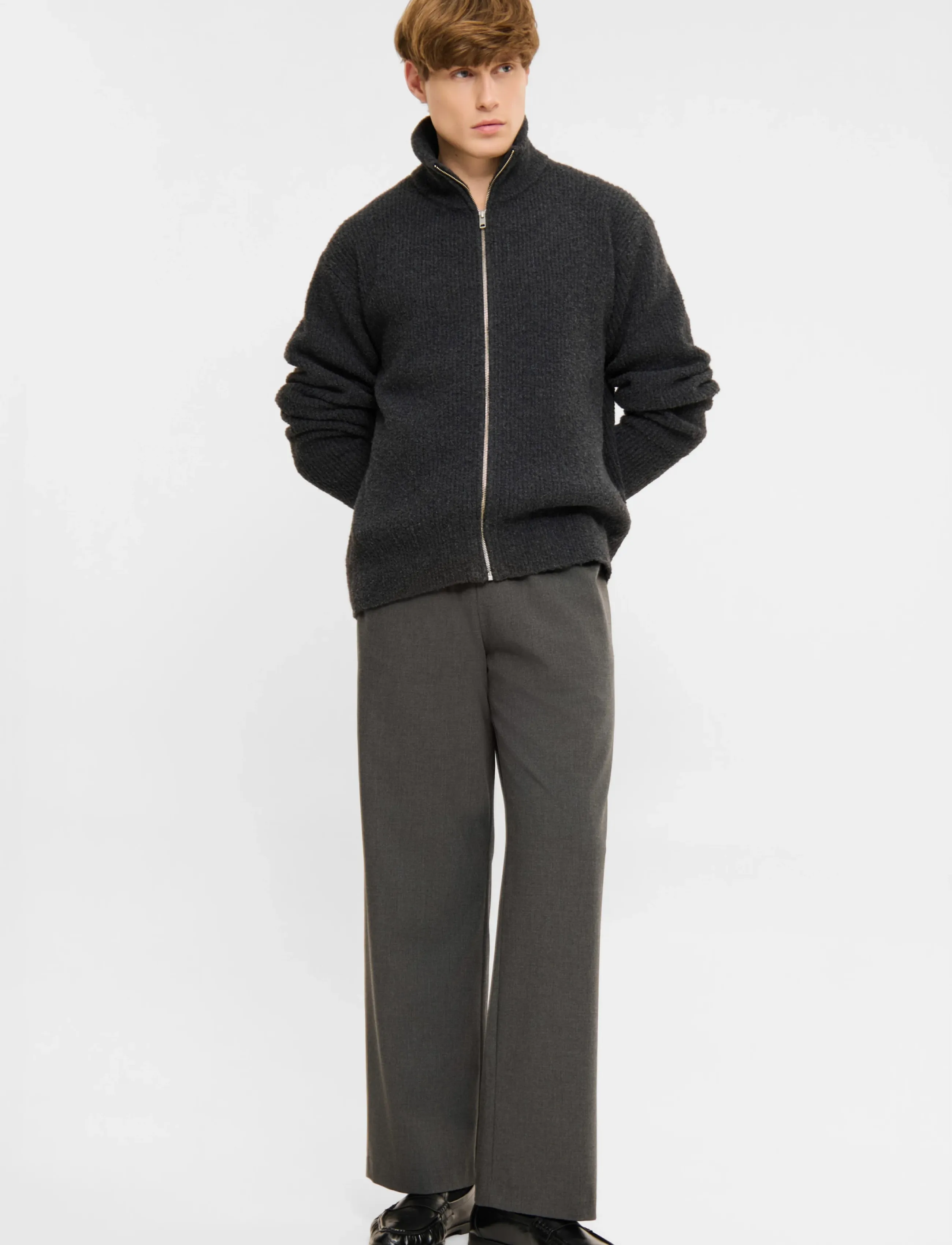 ELVINE - Joakim - cardigans - dark grey melange - 0